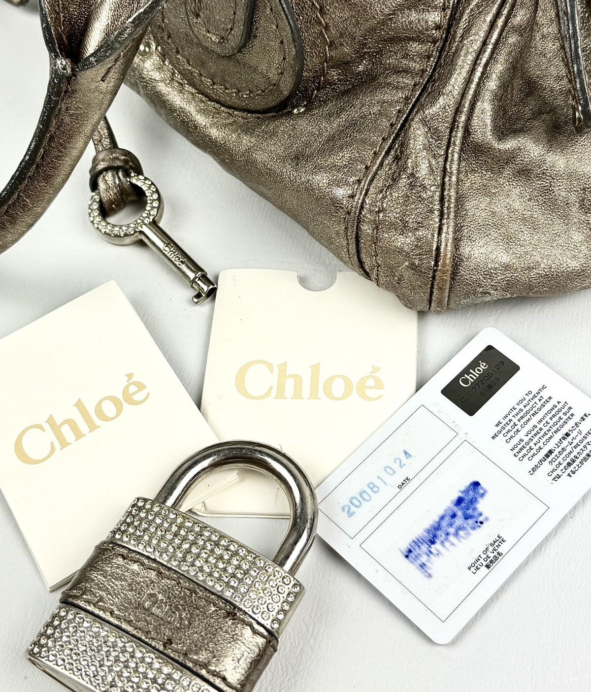 Chloe Chloe - Phoebe Philo - Silver - Swarovski - Paddington Bag Size ONE SIZE - 19 Thumbnail