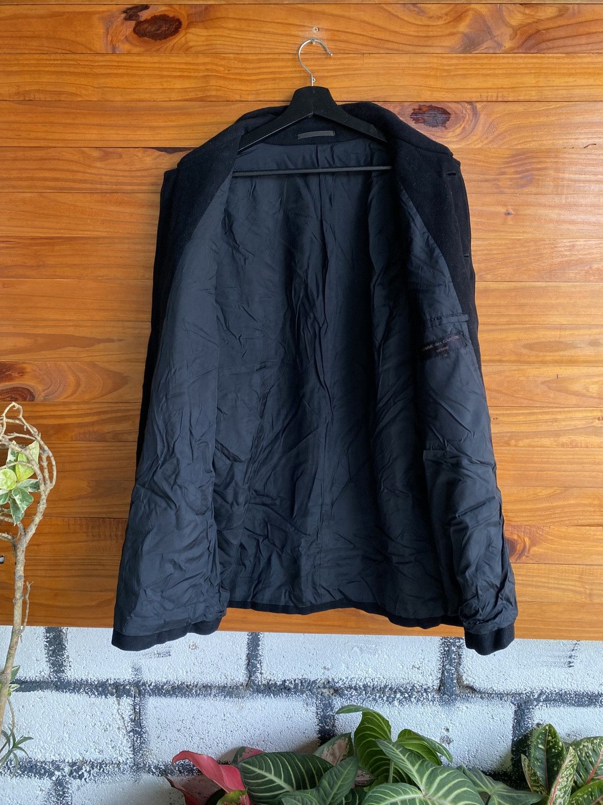 Comme des Garcons Homme Comme des Garçons Homme Black Wool Work Jacket AD1988 Japan Size US M / EU 48-50 / 2 - 9 Thumbnail