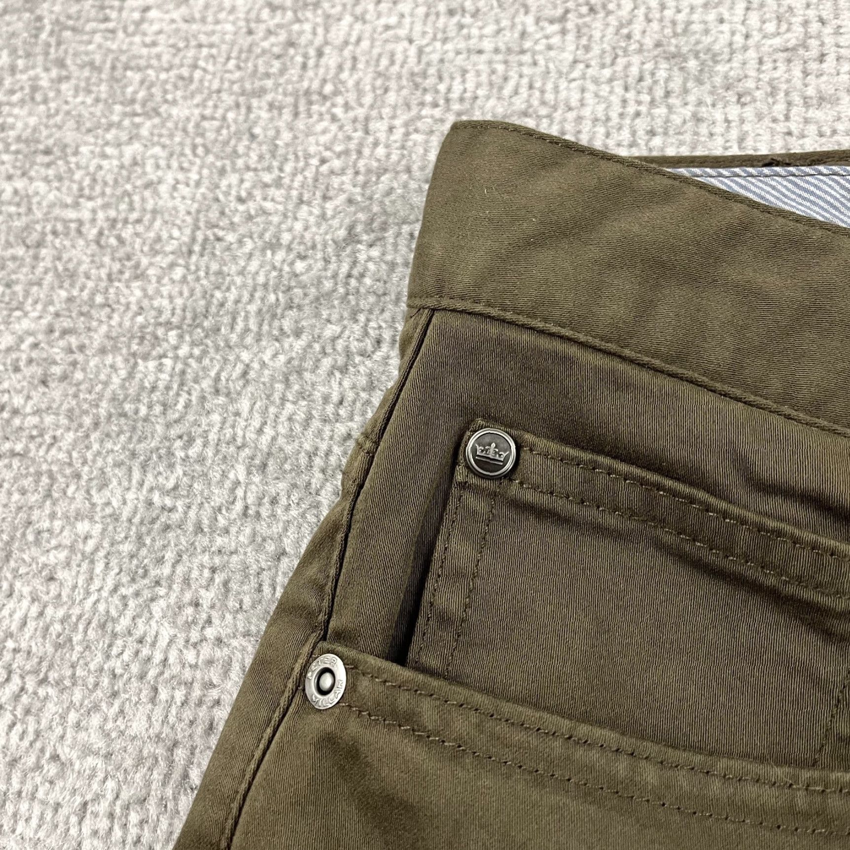 Peter Millar Peter Millar Sateen Pant Mens 42 Regular Chino 5-Pocket Brown Chestnut 5-Pocket Sports Classic Outdoor Mens Size US 42 / EU 58 - 7 Thumbnail