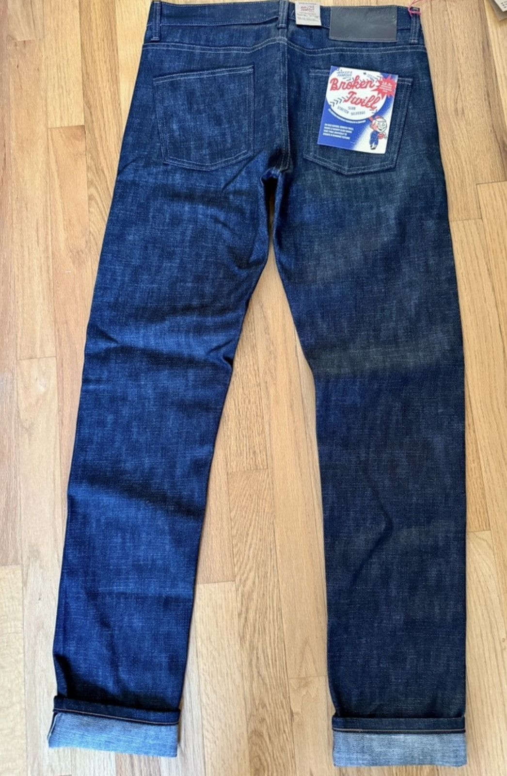 Naked & Famous Naked & Famous Broken Twill Slub Stretch Selvedge Super Guy Size US 32 / EU 48 - 3 Thumbnail