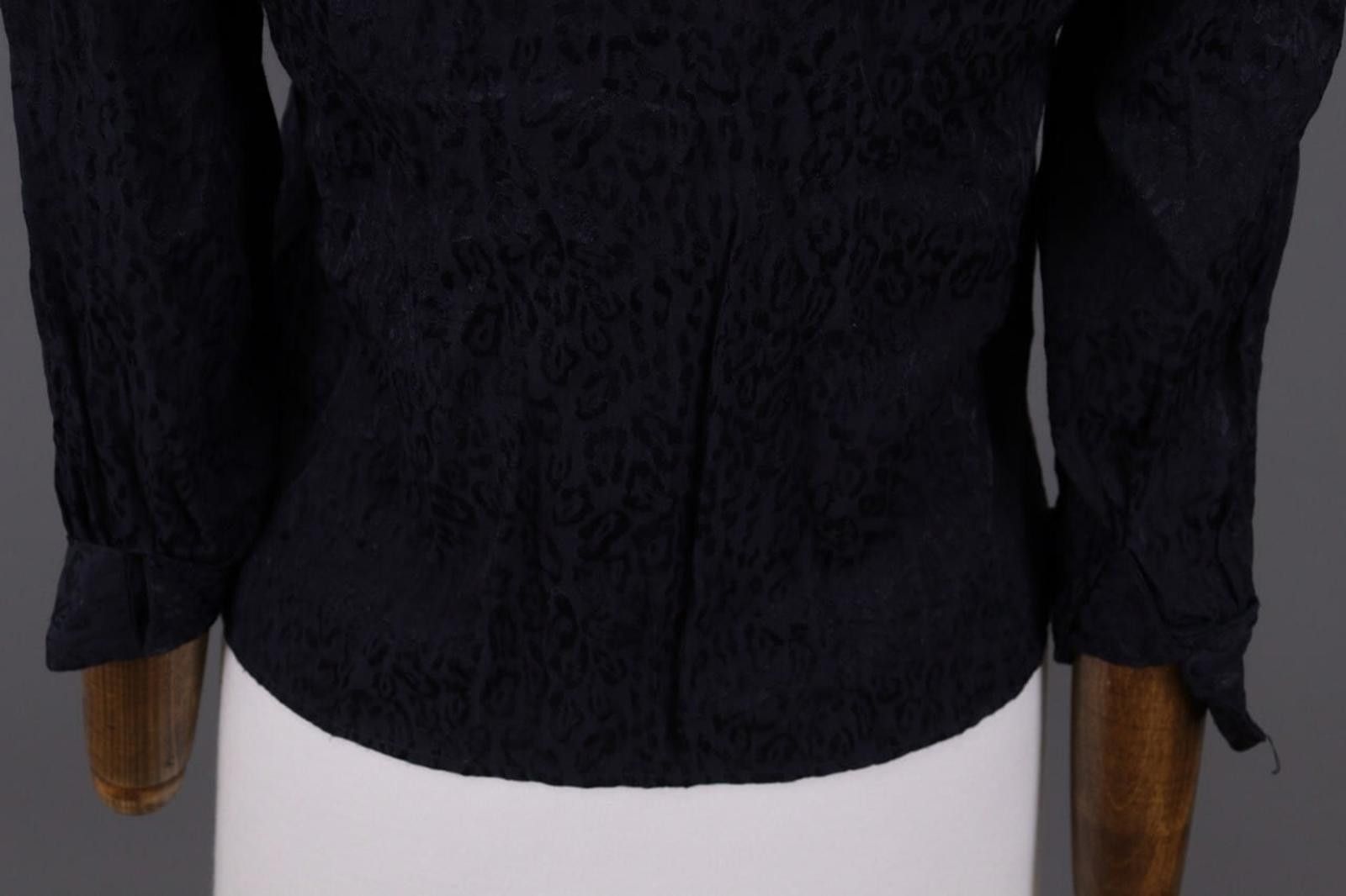 Designer Claudie Pierlot Black Animals Blow Blouse Shirt Size 36 Size M / US 6-8 / IT 42-44 - 10 Thumbnail
