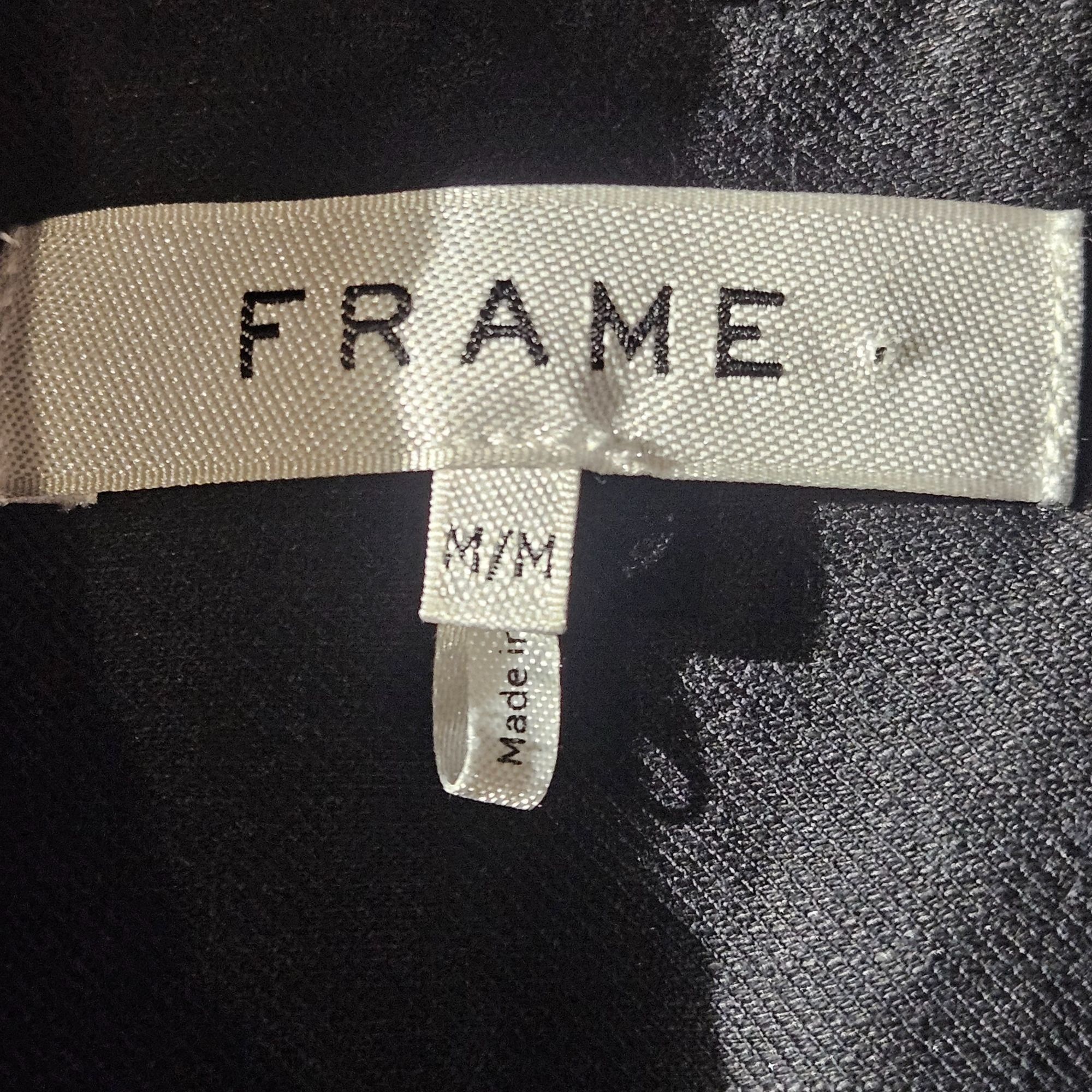 Frame Frame Women’s Charcoal Button-Up Shirt Med Model Off-Duty In Size M / US 6-8 / IT 42-44 - 4 Thumbnail