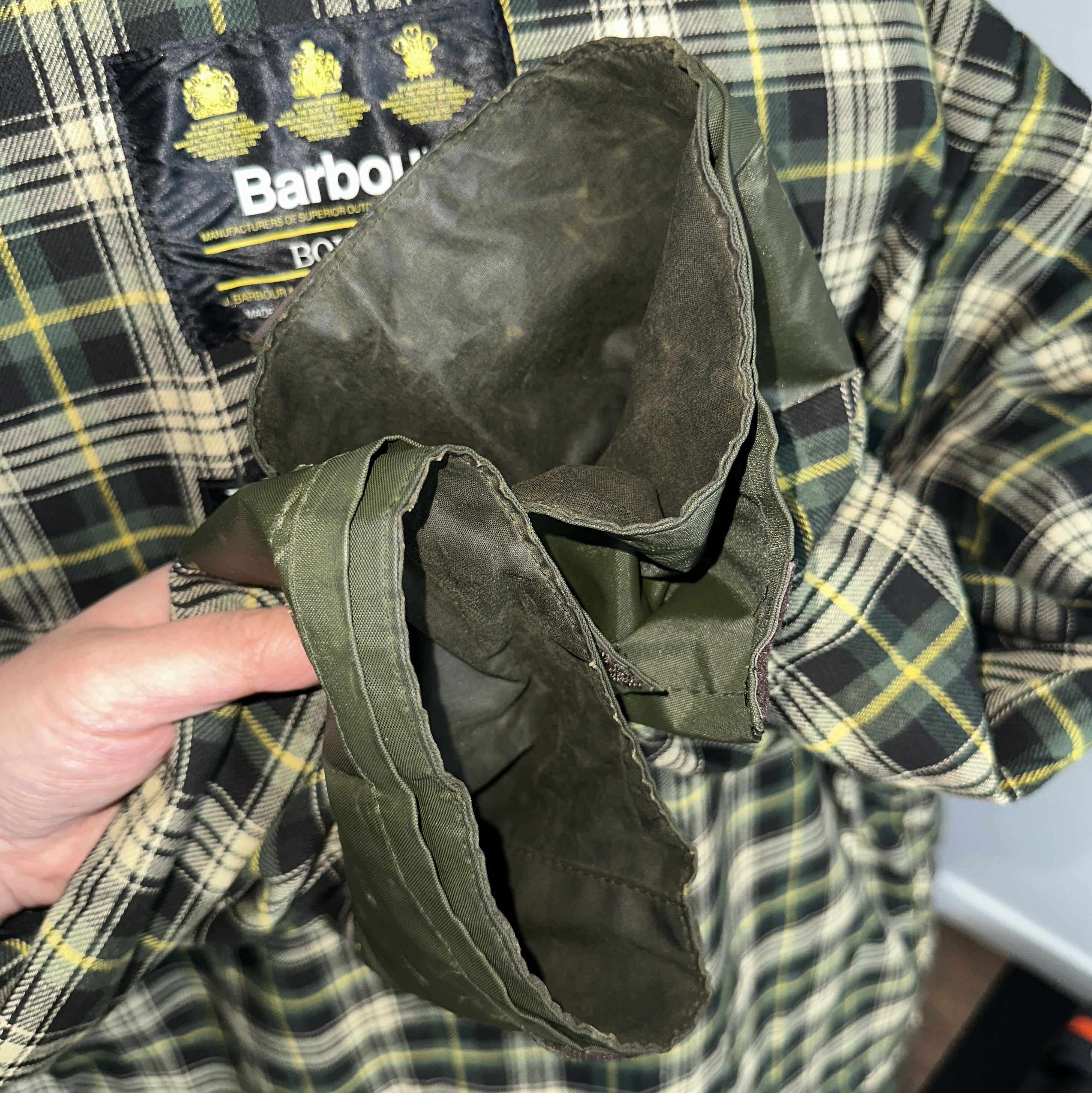 Barbour BARBOUR A200 Border Wax Jacket C46 / 117CM England Vintage Size US XXL / EU 58 / 5 - 19 Thumbnail