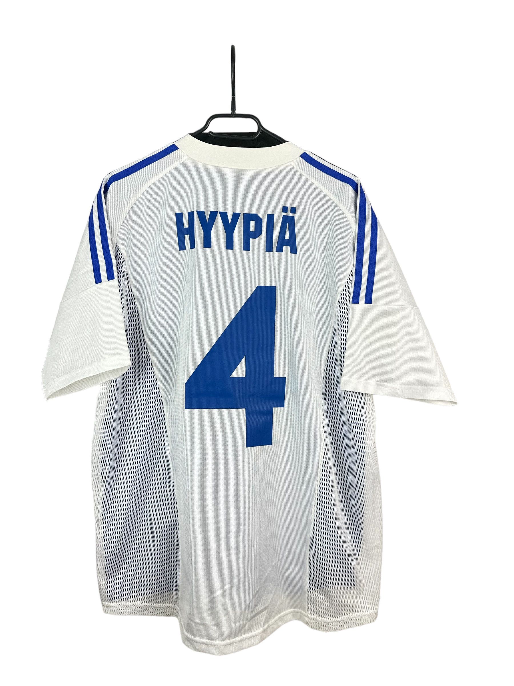 Adidas Finland football shirt 2003 Match Worn Hyypia Jersey Еуу Size US L / EU 52-54 / 3 - 13 Thumbnail