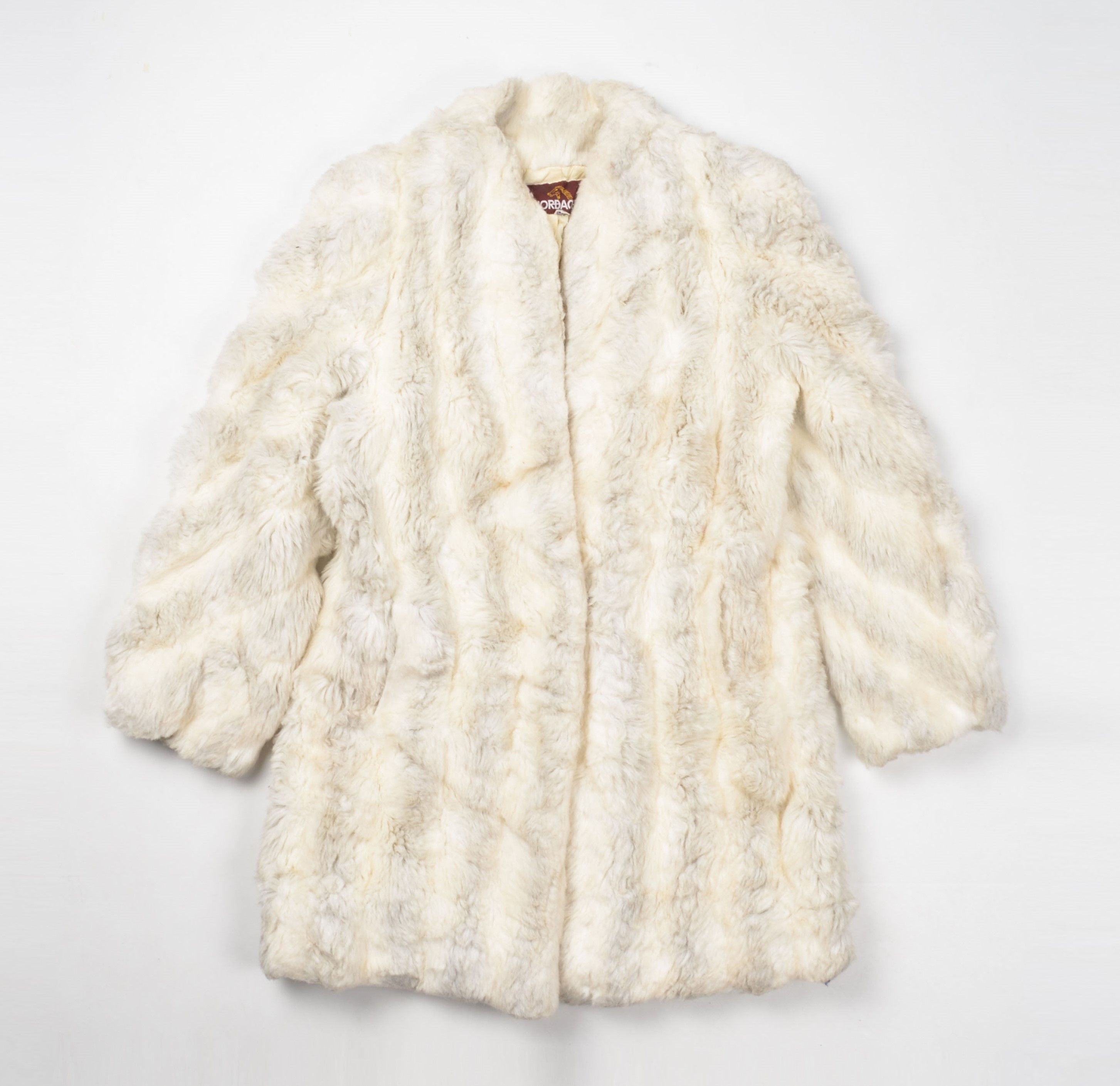 Designer × Vintage Vintage Jordache 90's Glam Mob Wife Milky Faux Fur Coat Size M / US 6-8 / IT 42-44 - 4 Thumbnail