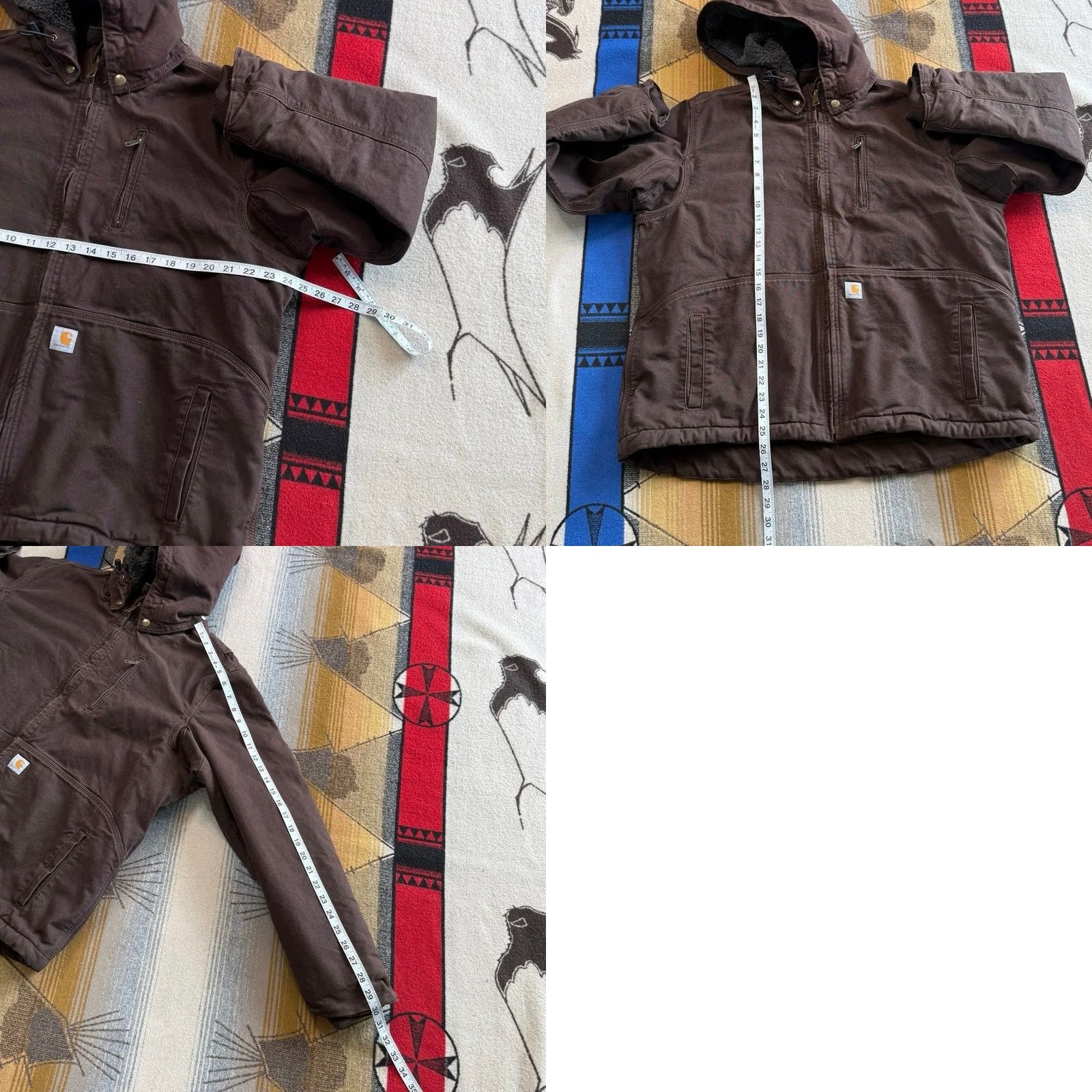 Carhartt Carhartt Jacket Women's XL Full Swing Sherpa Lined Caldwell 102248 Brown Workwear Outdoor Size XL / US 12-14 / IT 48-50 - 9 Thumbnail