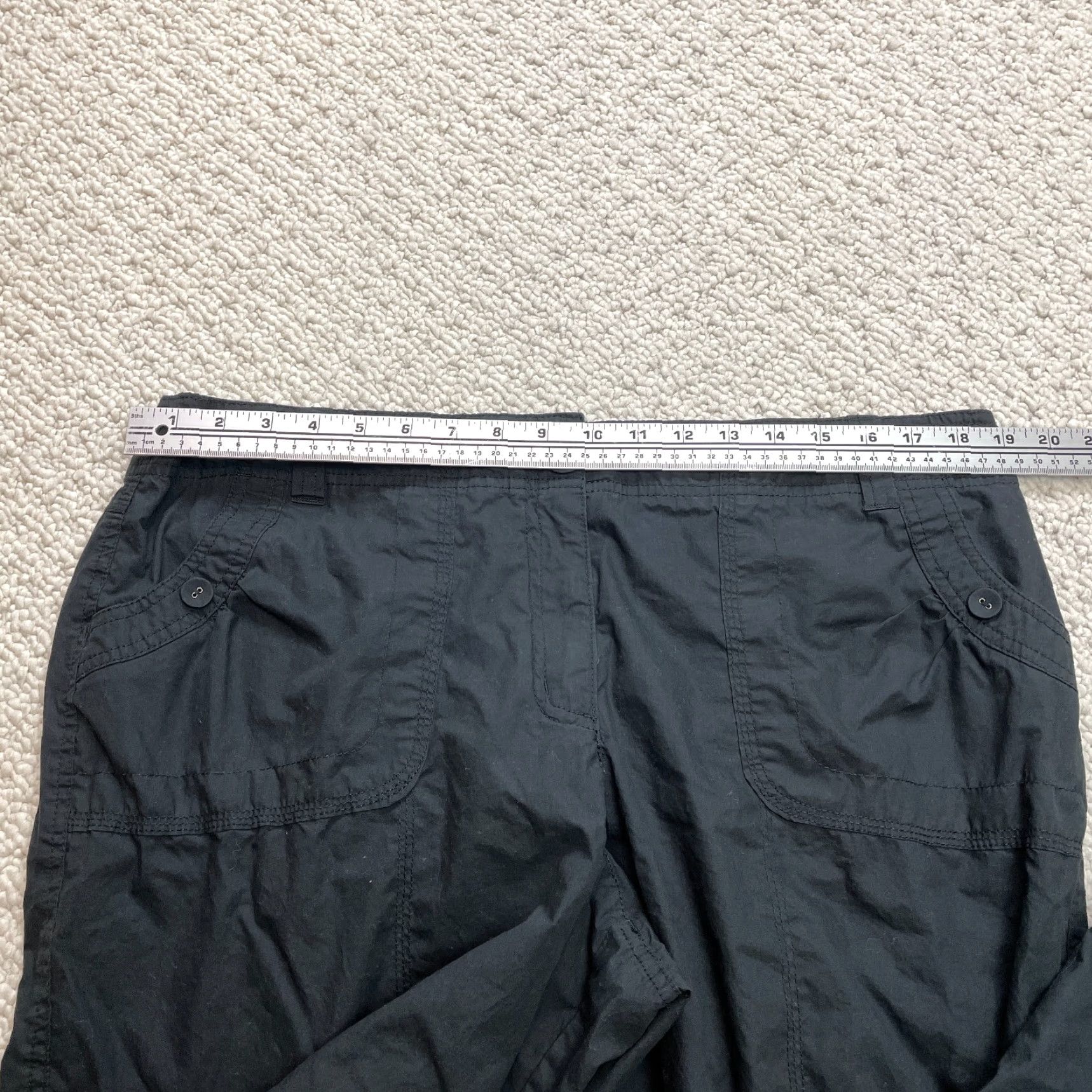 Vintage Dalia Collection Pants Womes 16W Black Lightweight Casual Wide Leg Relaxed 38x31 Size 38" / US 16 / IT 52 - 5 Thumbnail