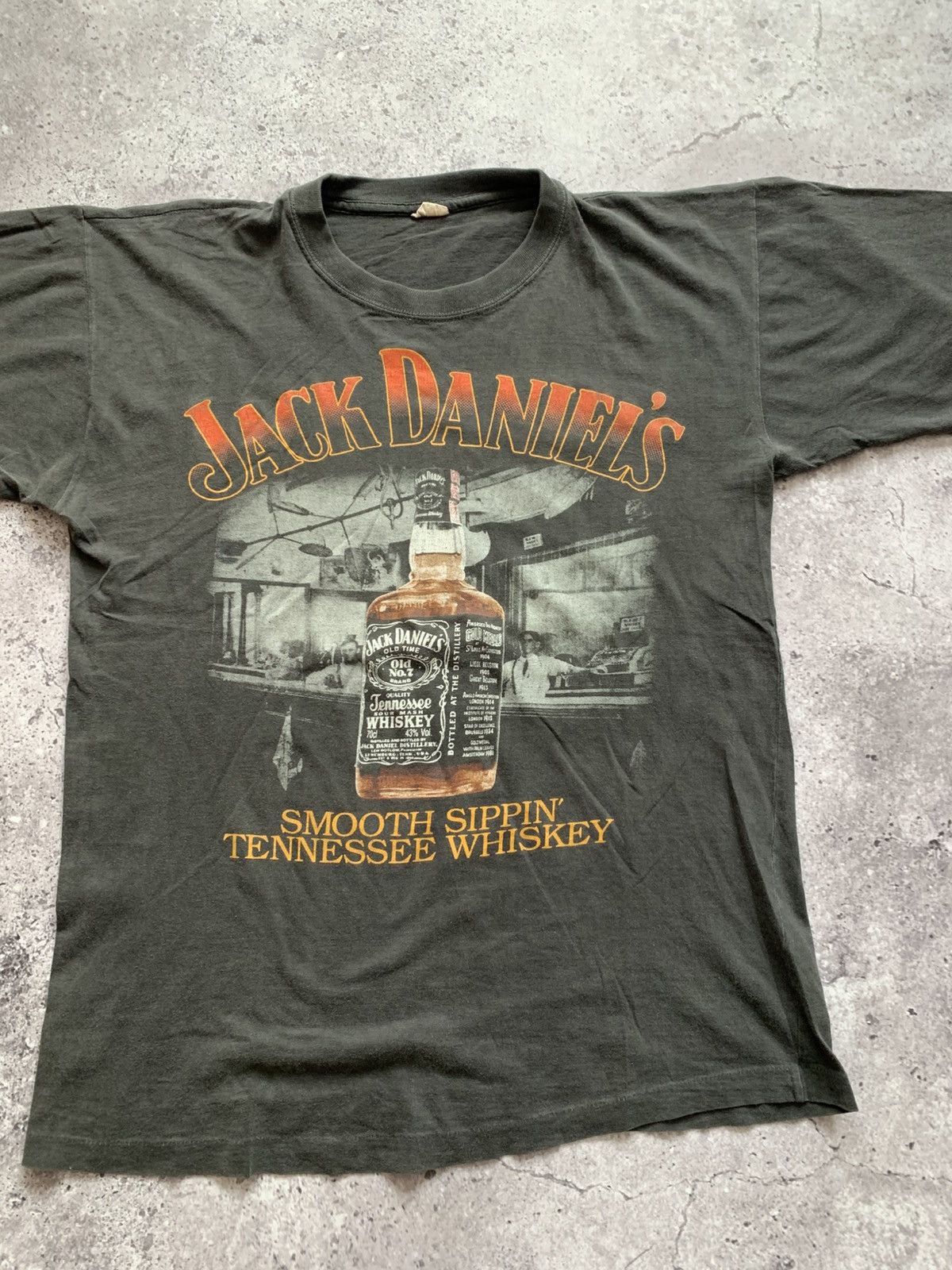 Other 🔥VINTAGE 90s JACK DANIELS GRAPHIC LOGO SIGLE STITCH TSHIRT Size US M / EU 48-50 / 2 - 2 Thumbnail