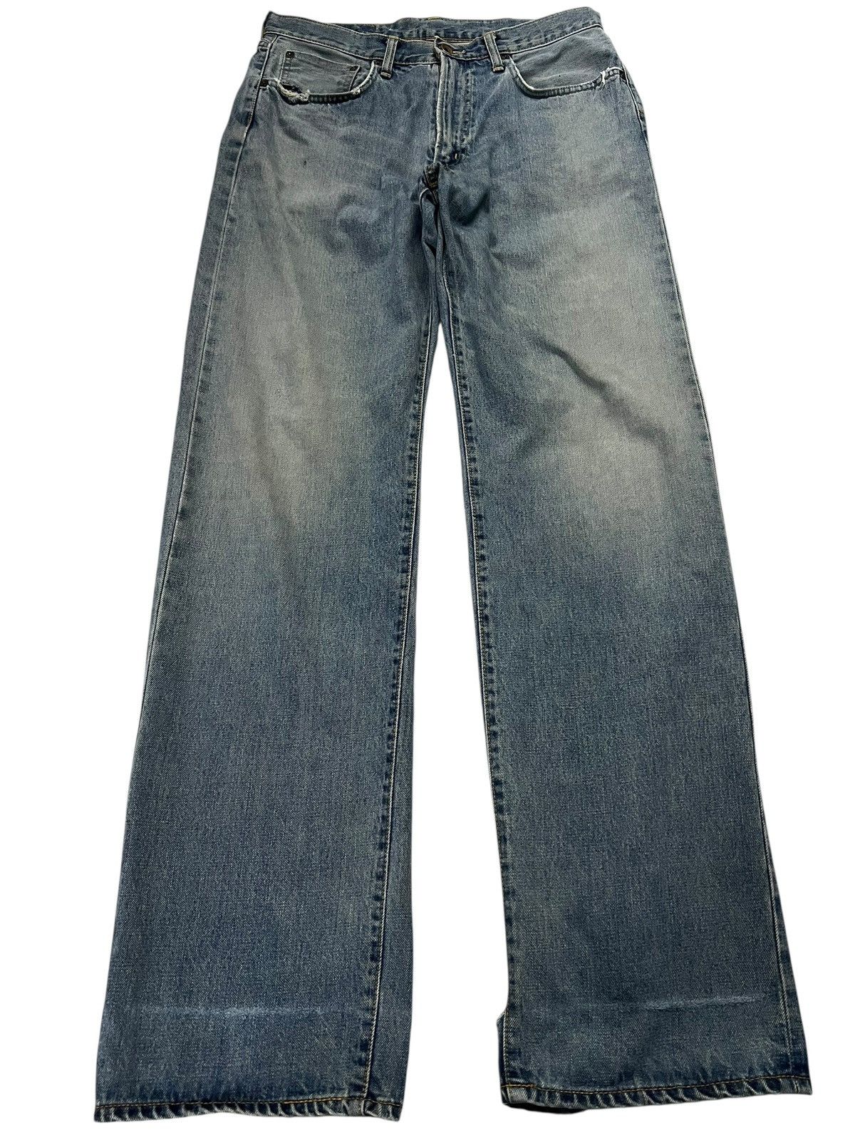 💥Baggy💥Vintage Edwin 505 Distressed Selvedge Faded Jean