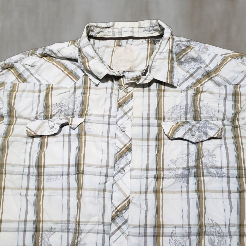 Route 66 Route 66 Shirt Western Plaid Snap Button Up Short Sleeve 4X Multicolor Men’s Sizing Big & Tall Mens Size US XXL / EU 58 / 5 - 1 Thumbnail