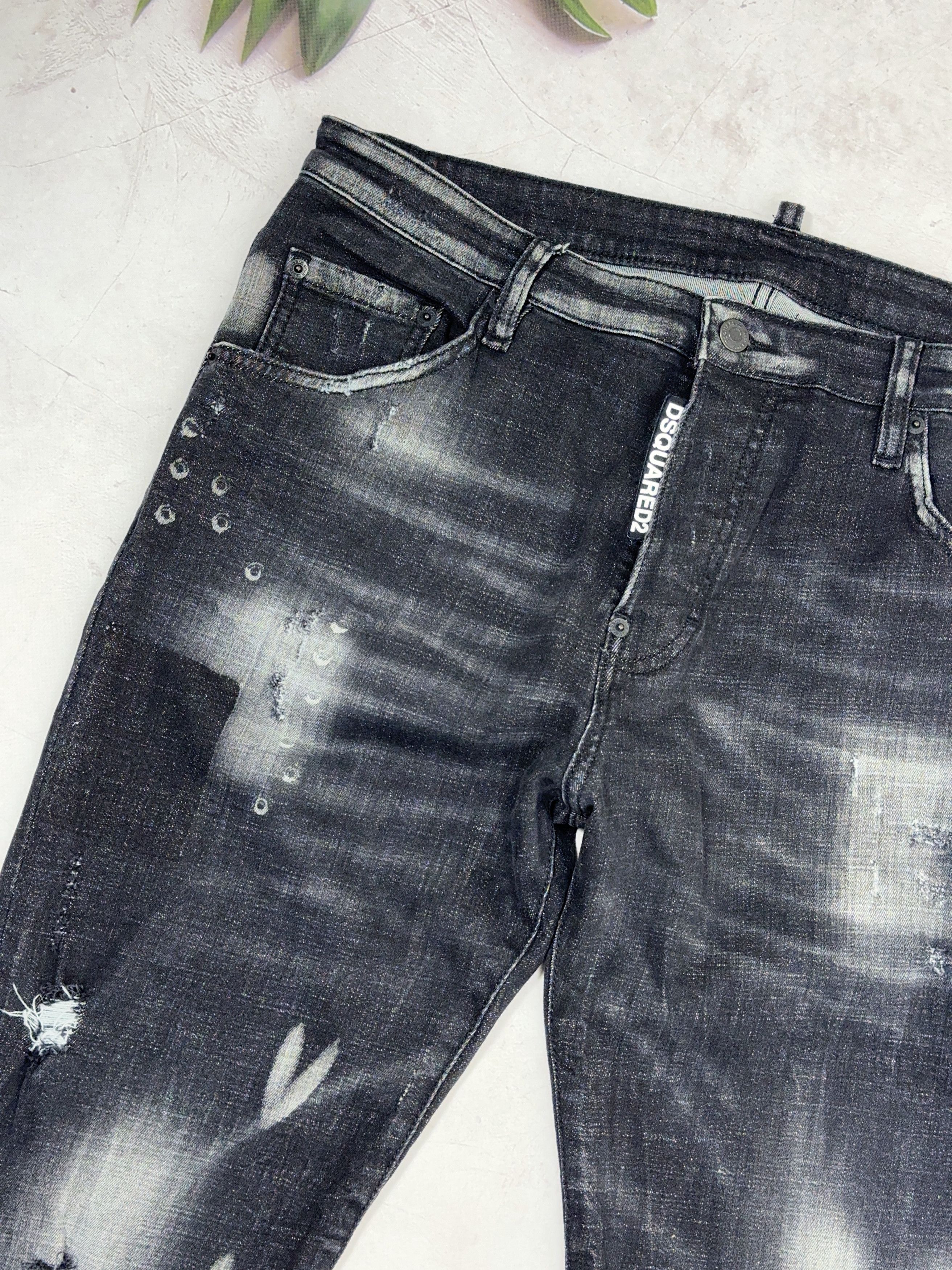 Dsquared2 Dsquared2 Denim Pants Tidy Biker Jeans Distressed Black Size US 36 / EU 52 - 4 Thumbnail