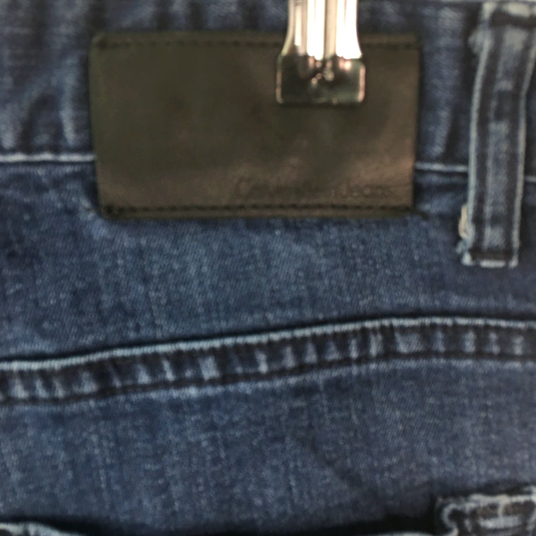 Calvin Klein Calvin Klein Mens Blue Denim Jeans 32X32 Straight Fit Low Rise Casual Size US 32 / EU 48 - 7 Thumbnail