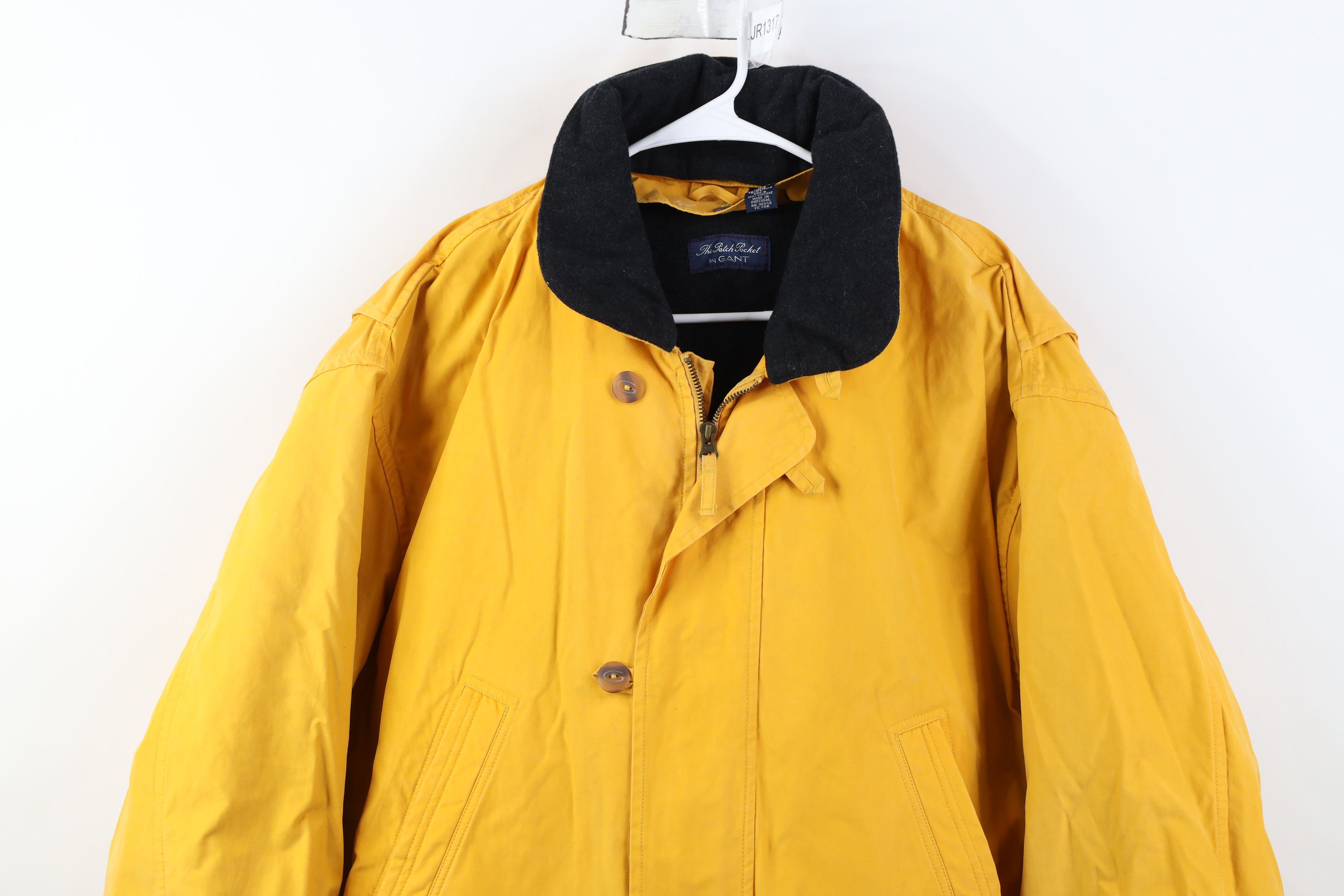 Vintage Vintage 90s Streetwear Pigment Dye Chore Barn Jacket Yellow Size US L / EU 52-54 / 3 - 2 Thumbnail