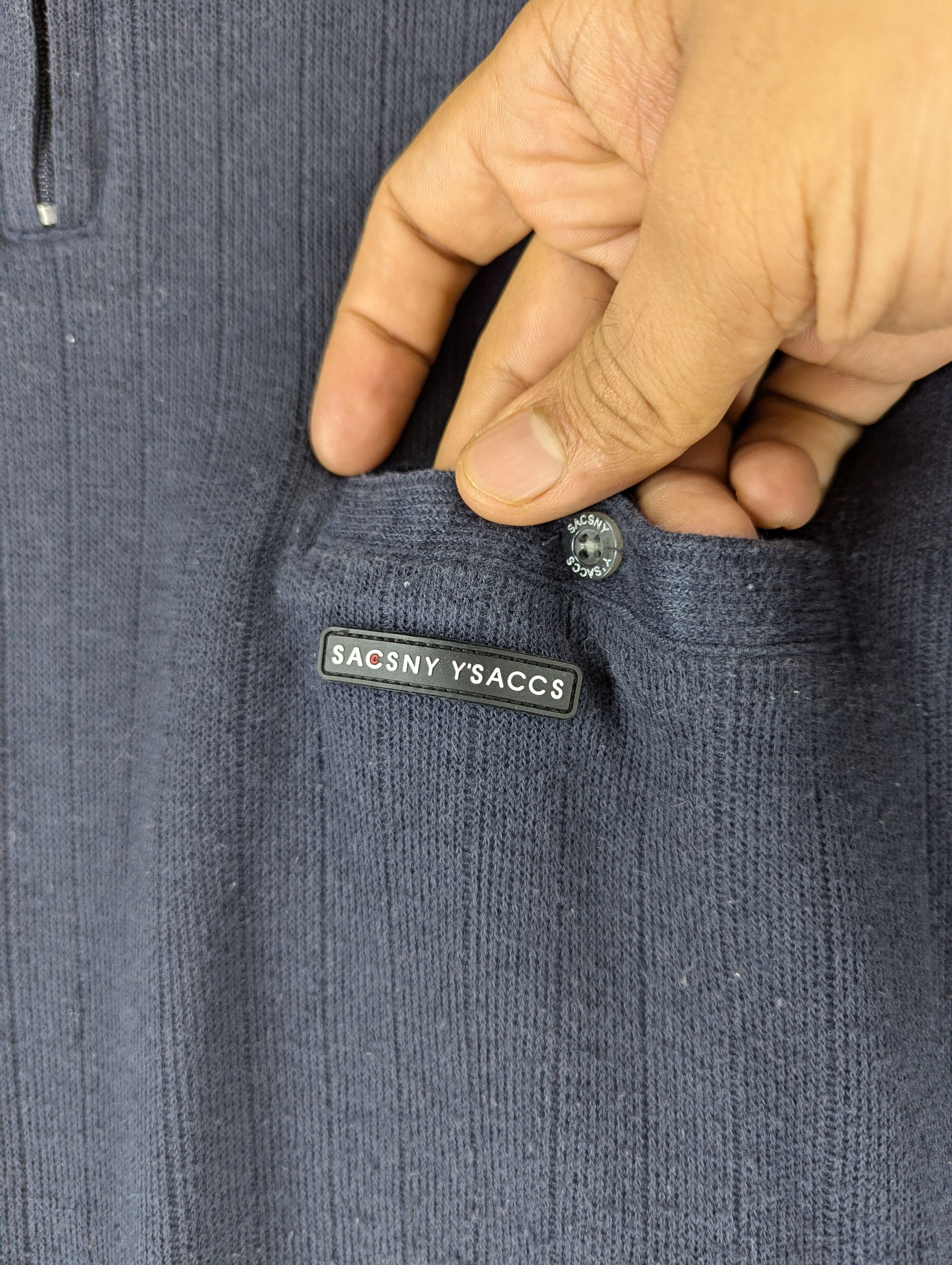 Yohji Yamamoto Vintage Sacsny Y'saccs Yohji Yamamoto Halfzip Sweatshirt Size US M / EU 48-50 / 2 - 7 Thumbnail