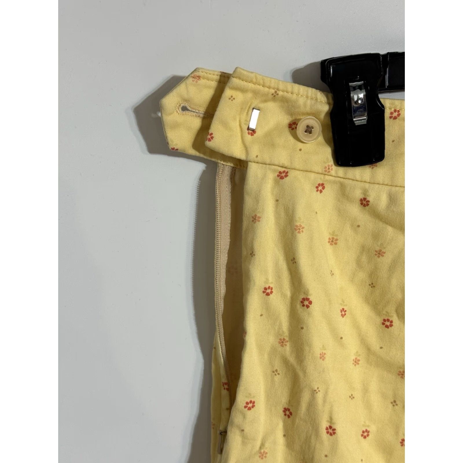 Etro VINTAGE Real Clothes Pants Womens 8 High Rise Embroidered Floral Yellow 70s Boho Hippie Festival Beach 80s Flower Cottagecore Womens Size 30" / US 8 / IT 44 - 6 Thumbnail