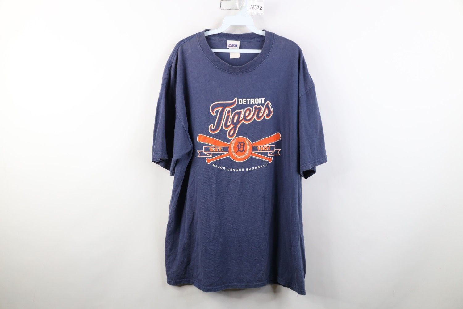 Vintage Vintage Y2K 2006 Tigers Baseball Short Sleeve T-Shirt Blue Size US XL / EU 56 / 4 - 1 Thumbnail