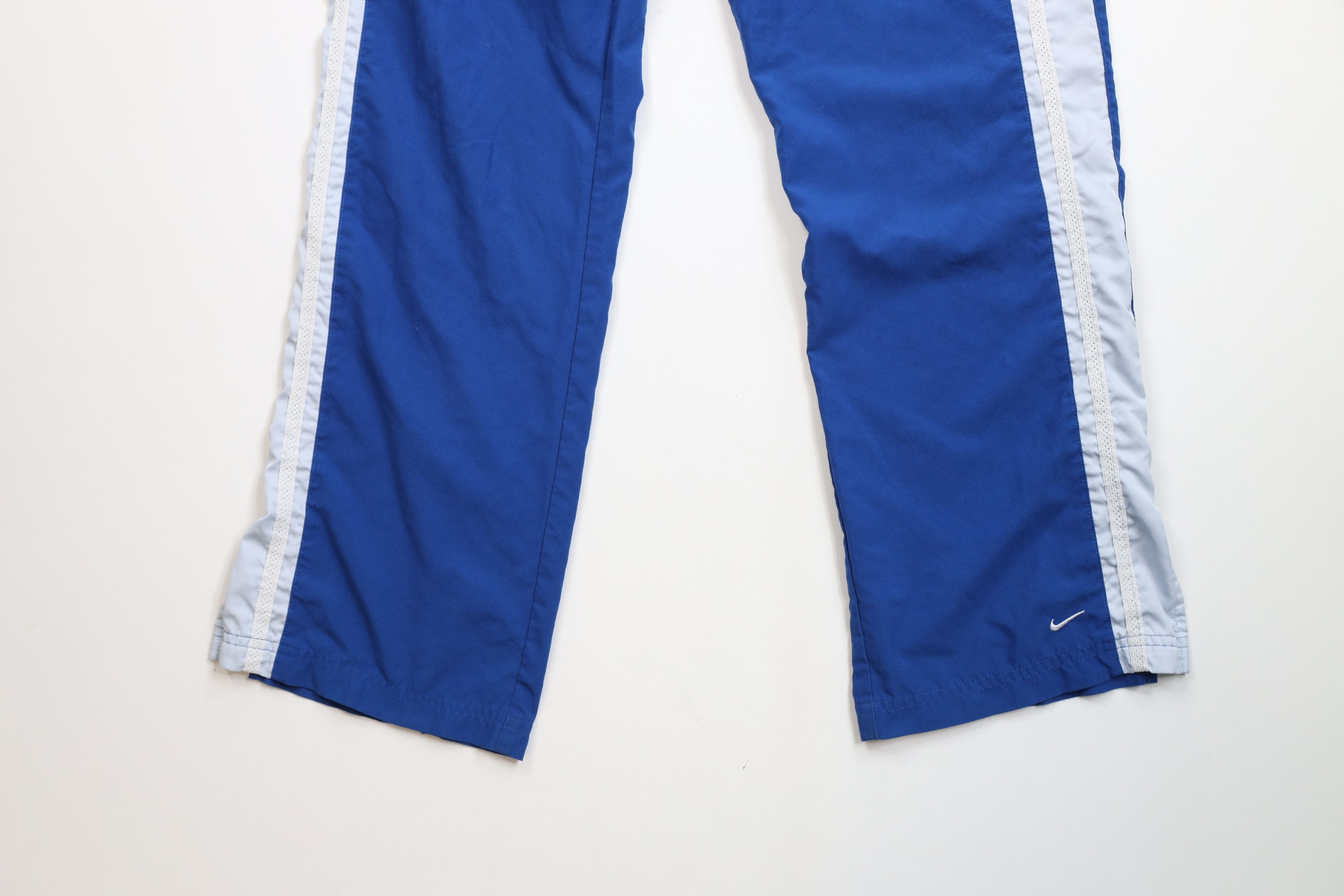 Nike × Vintage Vintage 90s Y2K Nike Mini Swoosh Striped Wide Leg Pants Size 28" / US 6 / IT 42 - 4 Thumbnail