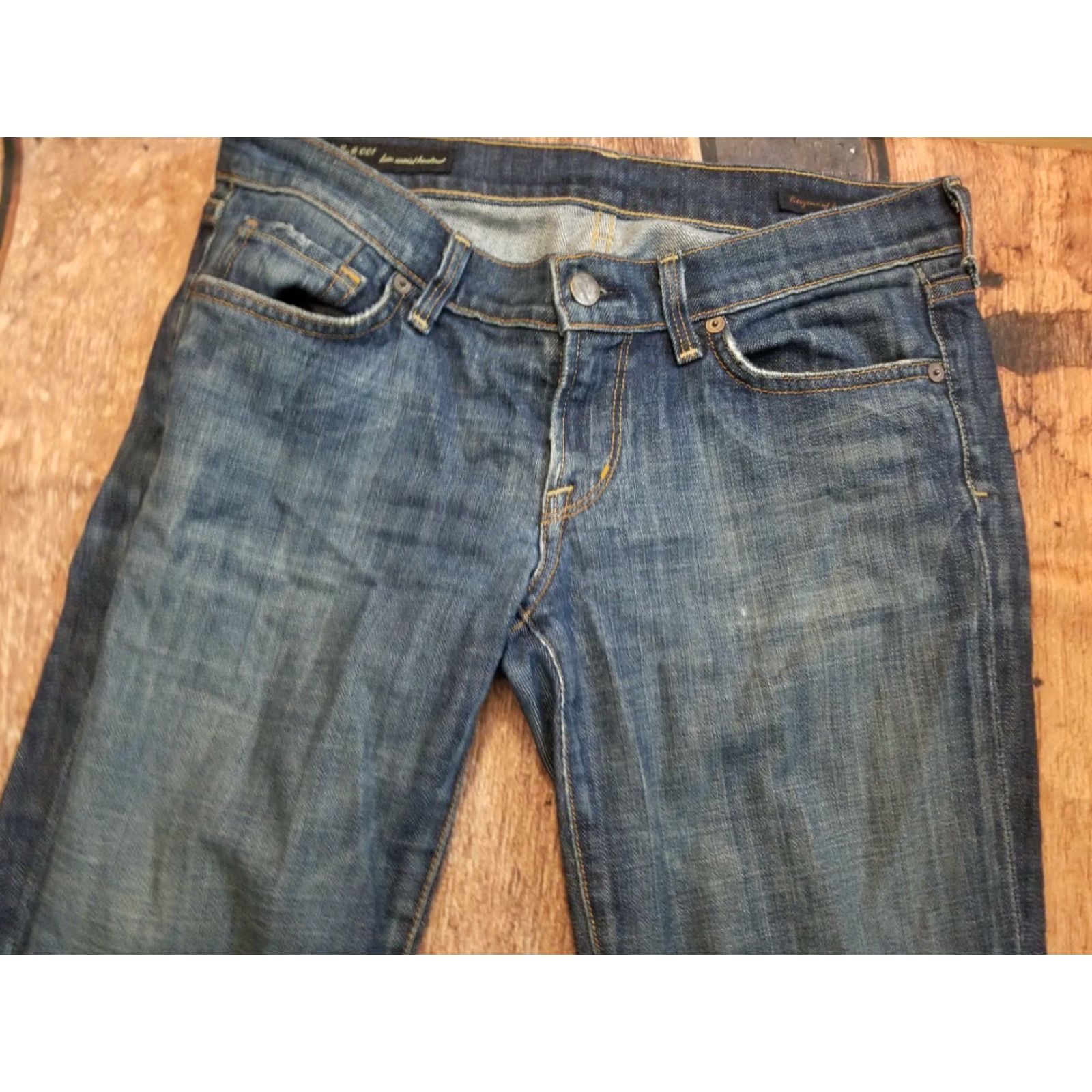 Citizens Of Humanity Womens Sz 28 Citizens of Humanity Kelly #001 Stretch Low Waist Bootcut Jeans USA Blue Size 28" / US 6 / IT 42 - 2 Thumbnail