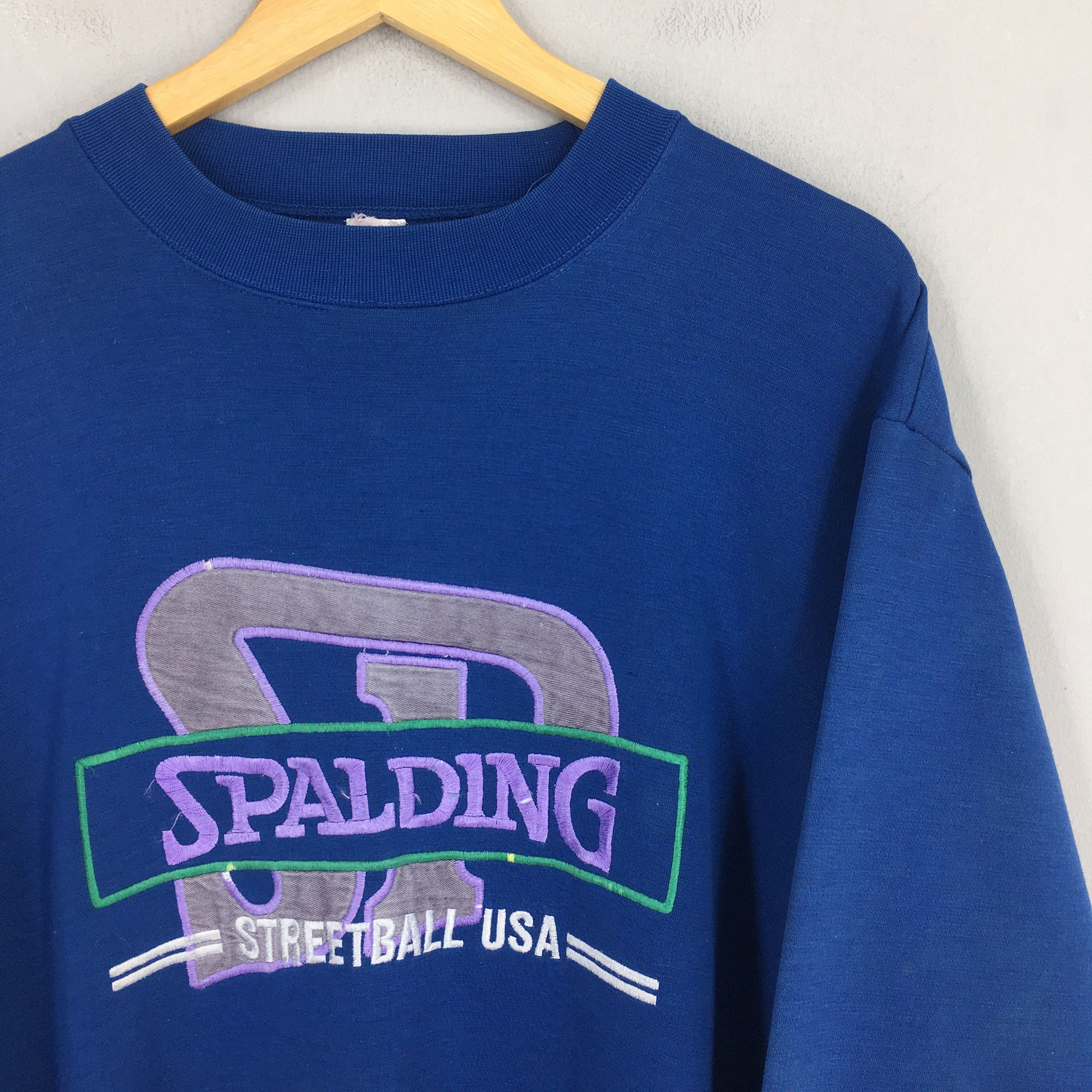 Vintage Vintage 90's Spalding Sportswear Basketball Sweatshirt Large Size US L / EU 52-54 / 3 - 2 Thumbnail