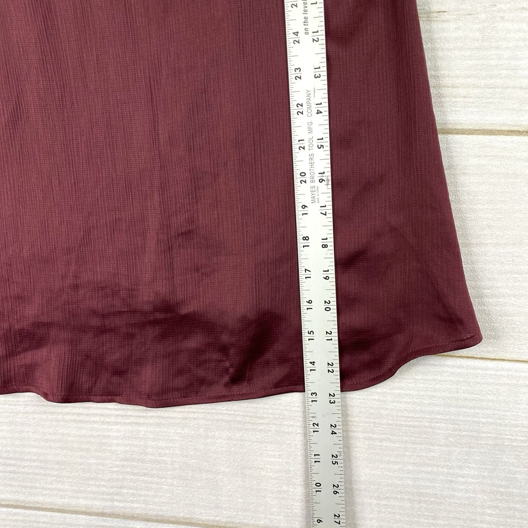 ASTR The Label VINTAGE ASTR Shirt Womens XS Burgundy Slouch Tie Neck Flowy Sleeveless NWT Size XS / US 0-2 / IT 36-38 - 3 Thumbnail