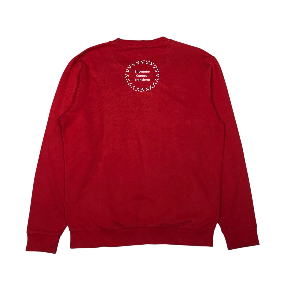 Japanese Brand 📌Vintage Sweatshirt Rich Red Descente Big Logo Size US L / EU 52-54 / 3 - 2 Thumbnail
