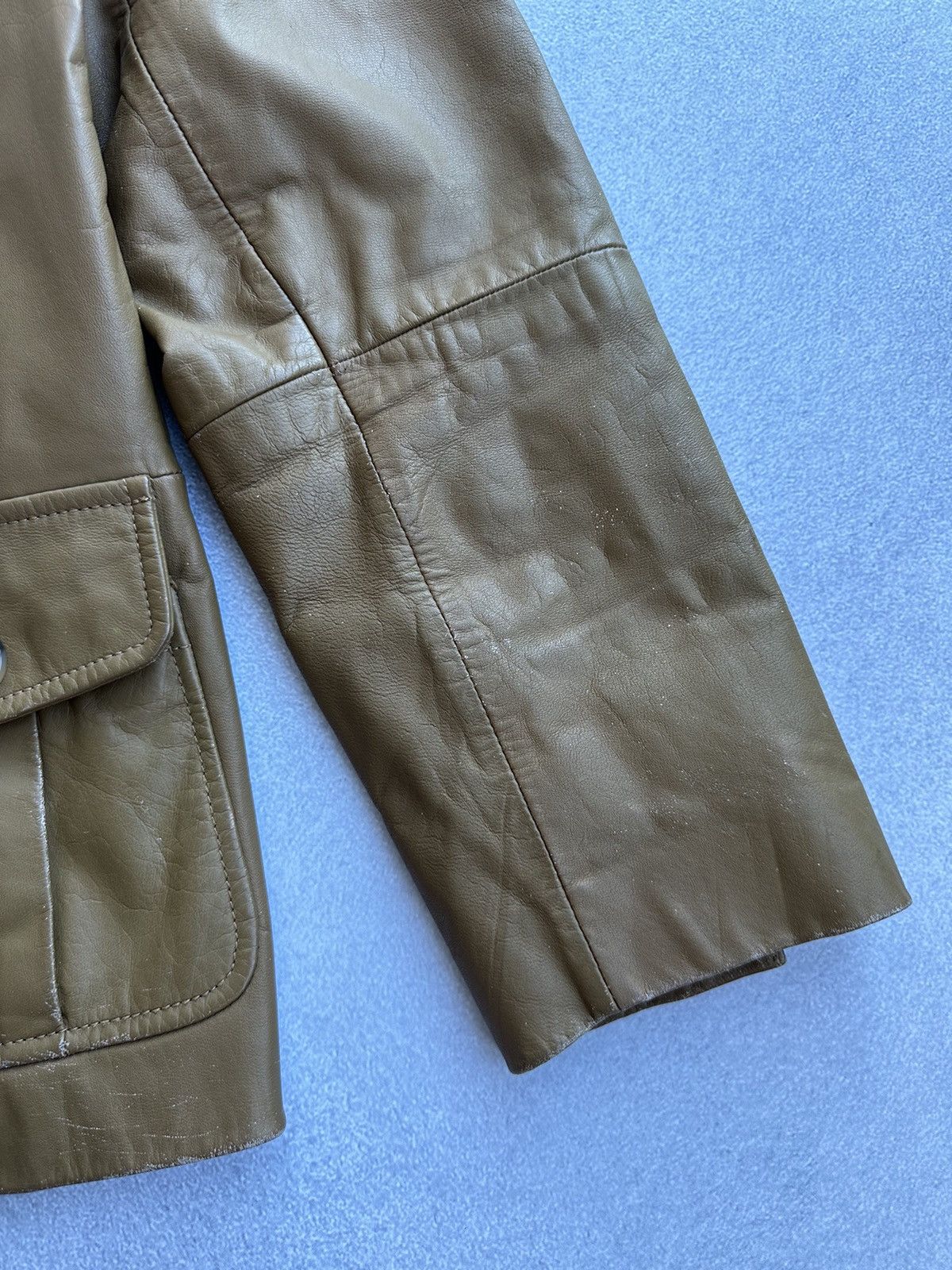 Max Mara × Vintage × Weekend Max Mara Vintage Max Mara x Weekend Woman Leather Buttons Jacket Size M / US 6-8 / IT 42-44 - 8 Thumbnail
