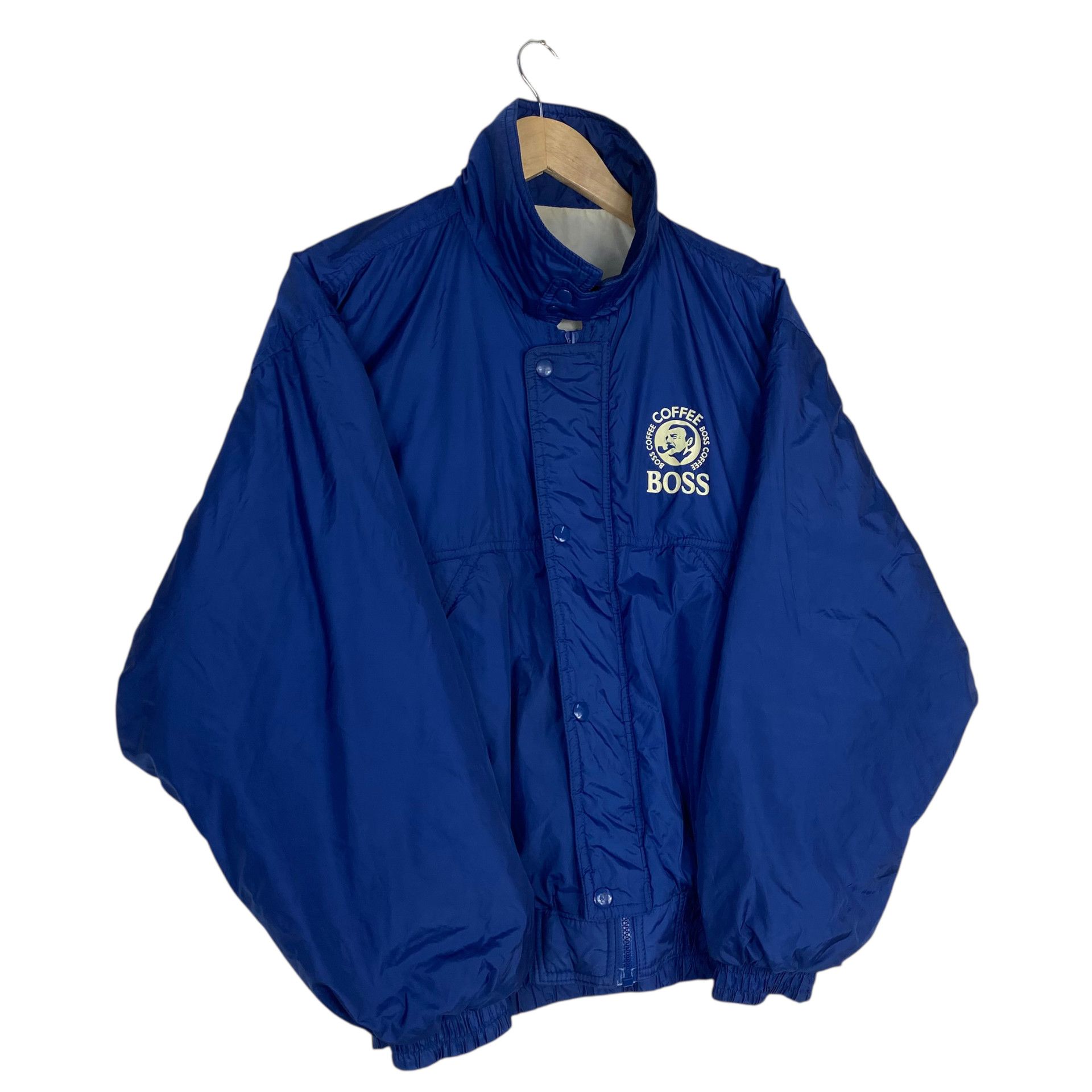 Japanese Brand STEAL💥80s SUNTORY COFFEE BOSS BOMBER JACKET Size US M / EU 48-50 / 2 - 2 Thumbnail