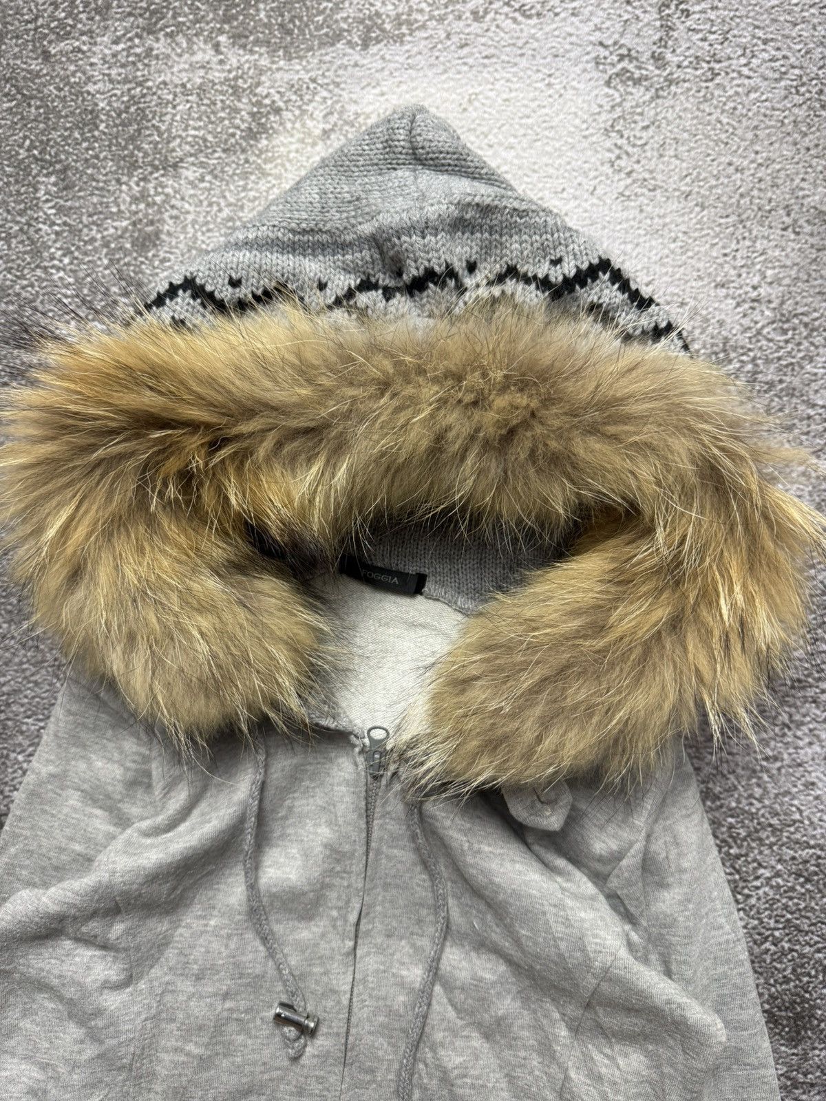 Le Grande Bleu (L.G.B.) Foggia fur hoodie zip up Size US XS / EU 42 / 0 - 6 Thumbnail