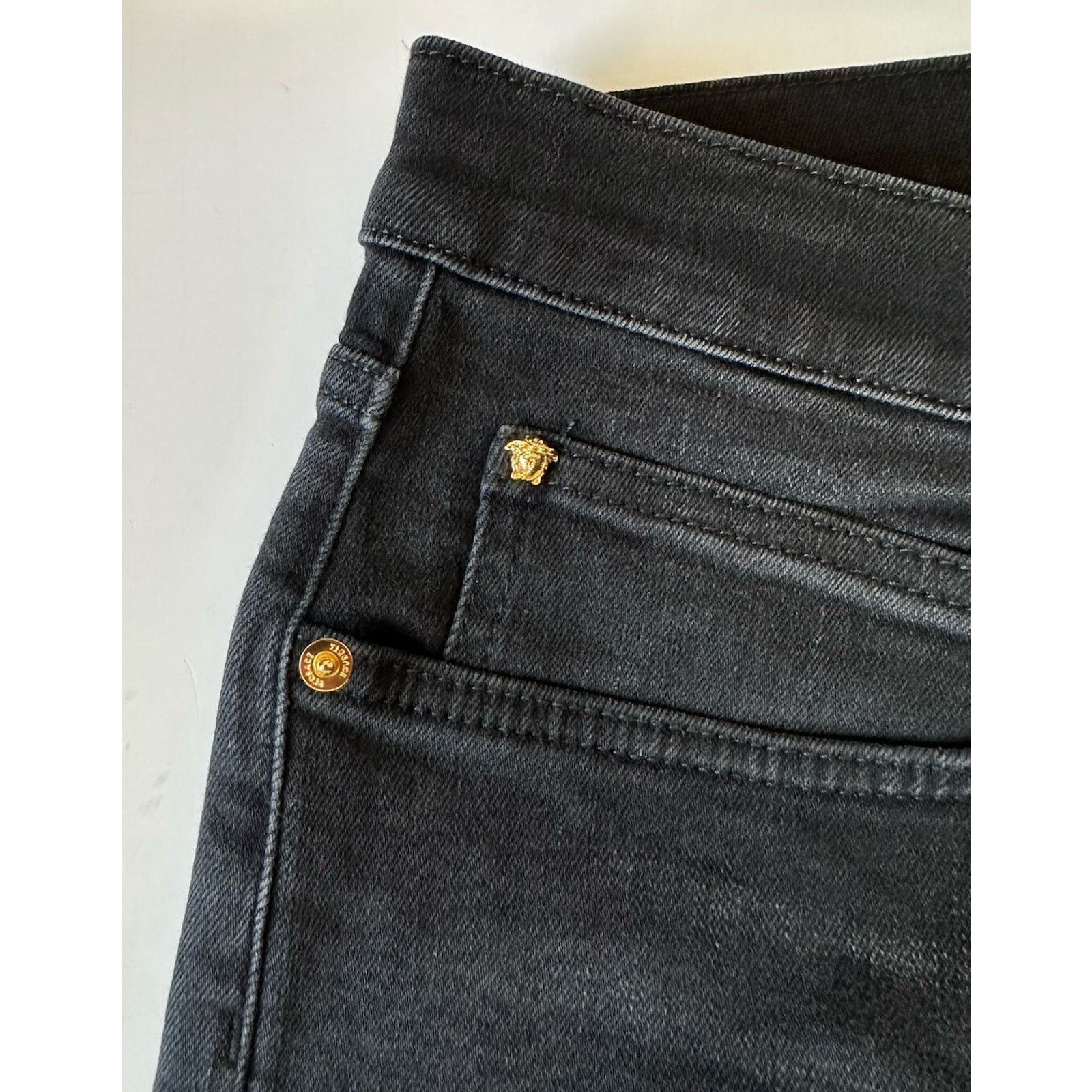 Versace Versace Men’s Black Stretch Stone Washed Jeans 32 US 1011835 Size US 32 / EU 48 - 8 Thumbnail