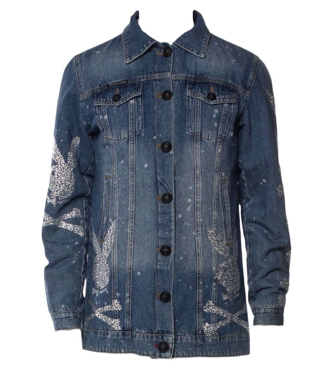 Philipp Plein Philipp Plein x Playboy Denim Jacket Size US S / EU 44-46 / 1 - 1 Thumbnail