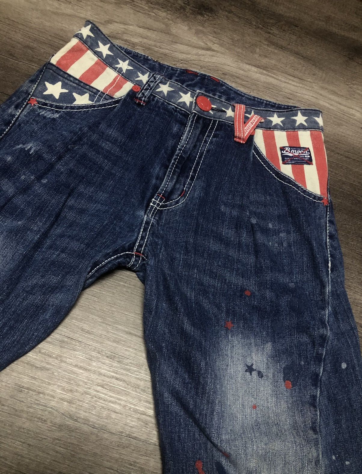 Japanese Brand BLUE MOON BLUE DENIM JEANS Size US 30 / EU 46 - 17 Thumbnail