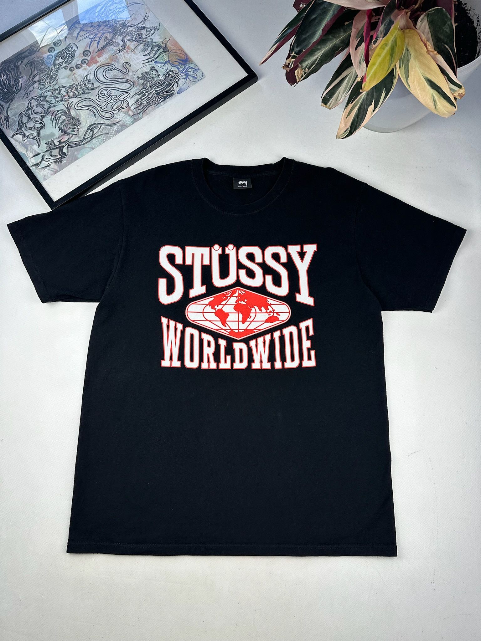 Stussy Stussy x Mr Cartoon - Worldwide Tee | Grailed