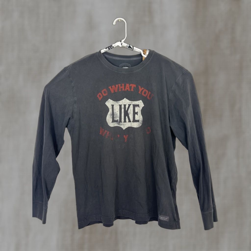 Life is Good Life is Good Mens Large Gray Long Sleeve "Do What You Like" Graphic T-Shirt Size US L / EU 52-54 / 3 - 1 Thumbnail