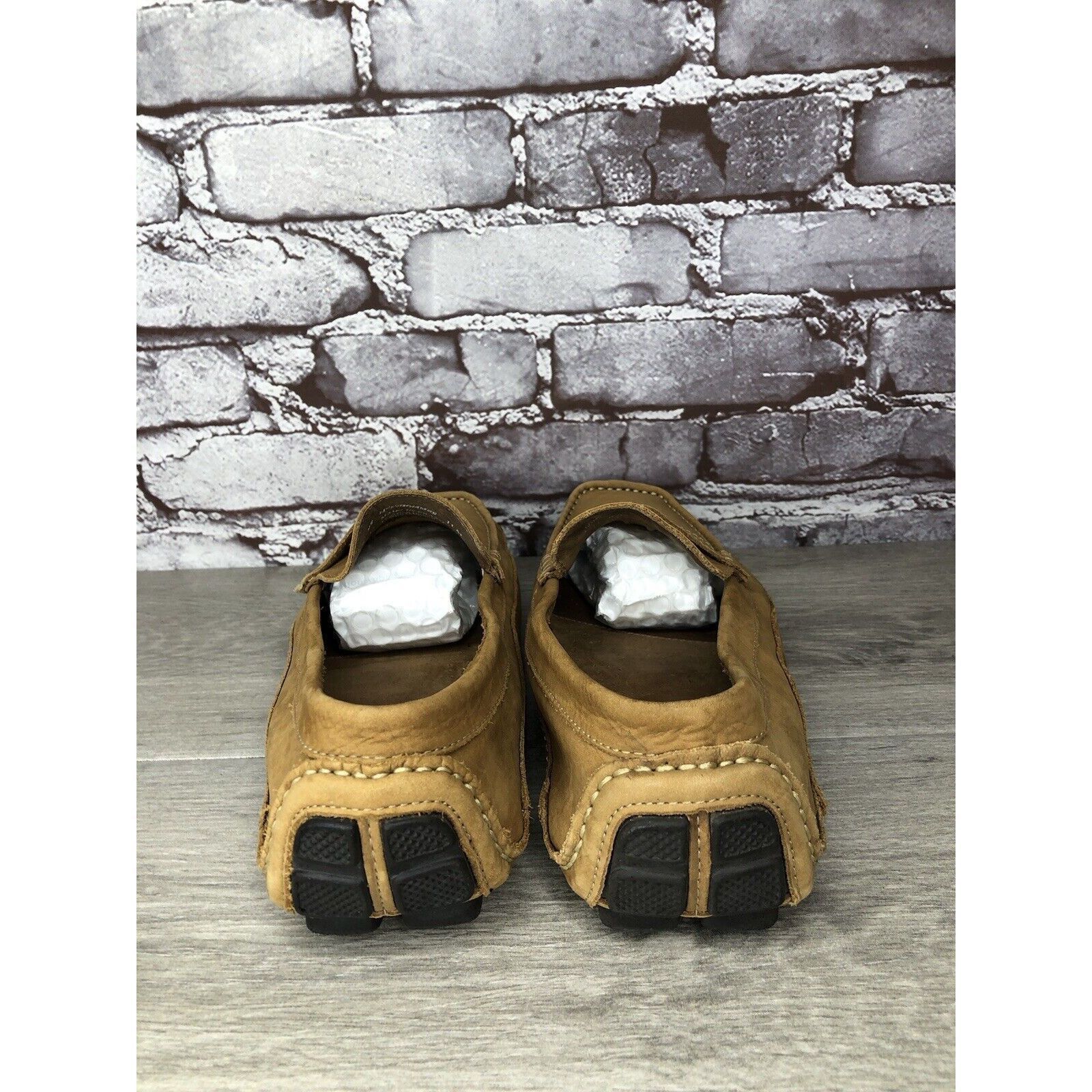 Clarks Clarks England Tan Nubuck Leather Slip On Driving Loafers Sh Size US 11 / EU 44 - 4 Thumbnail