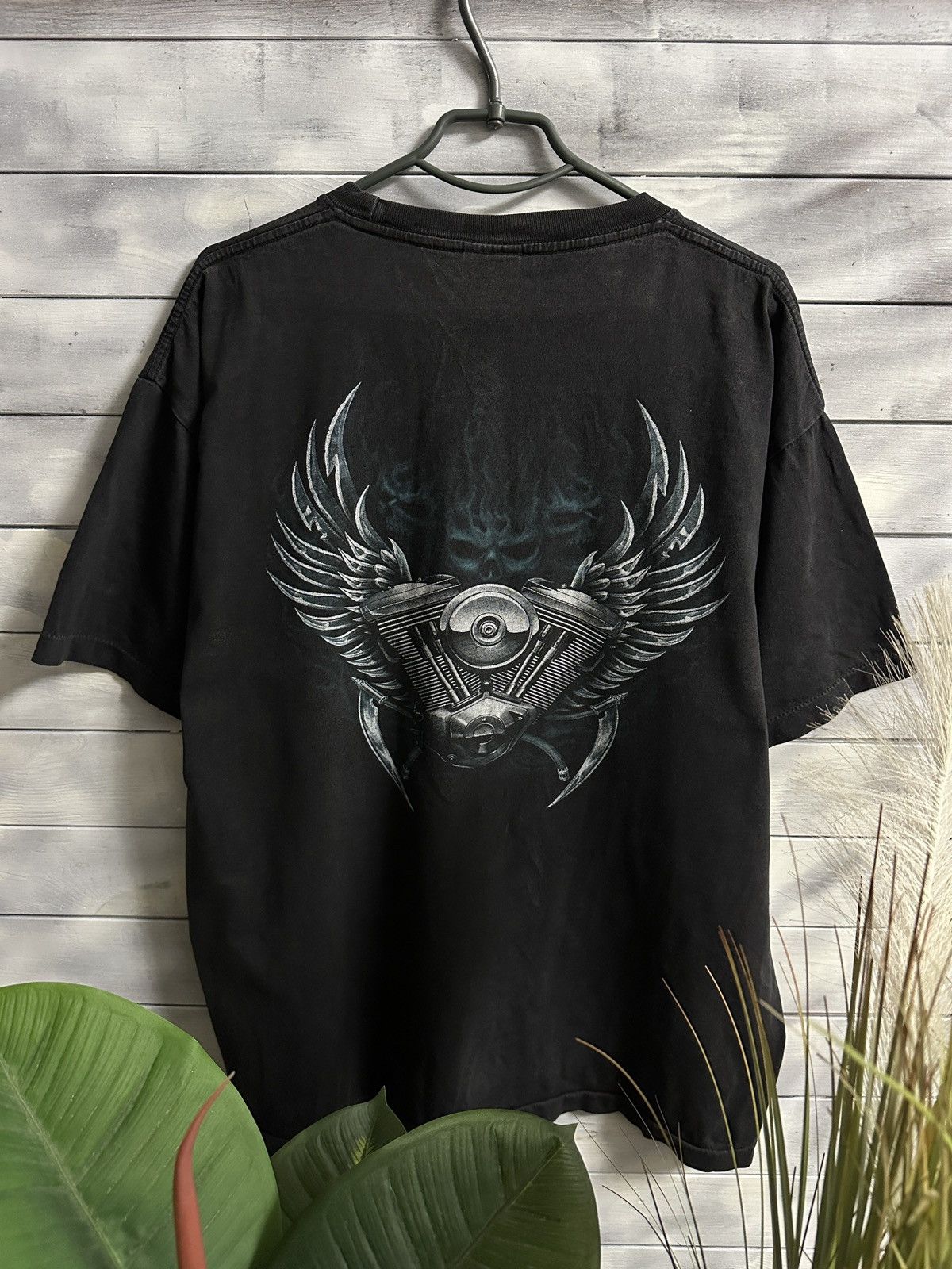 Other Rare Vintage T-Shirt Proud Riders Eagle and Motorcycle Size US XL / EU 56 / 4 - 2 Thumbnail