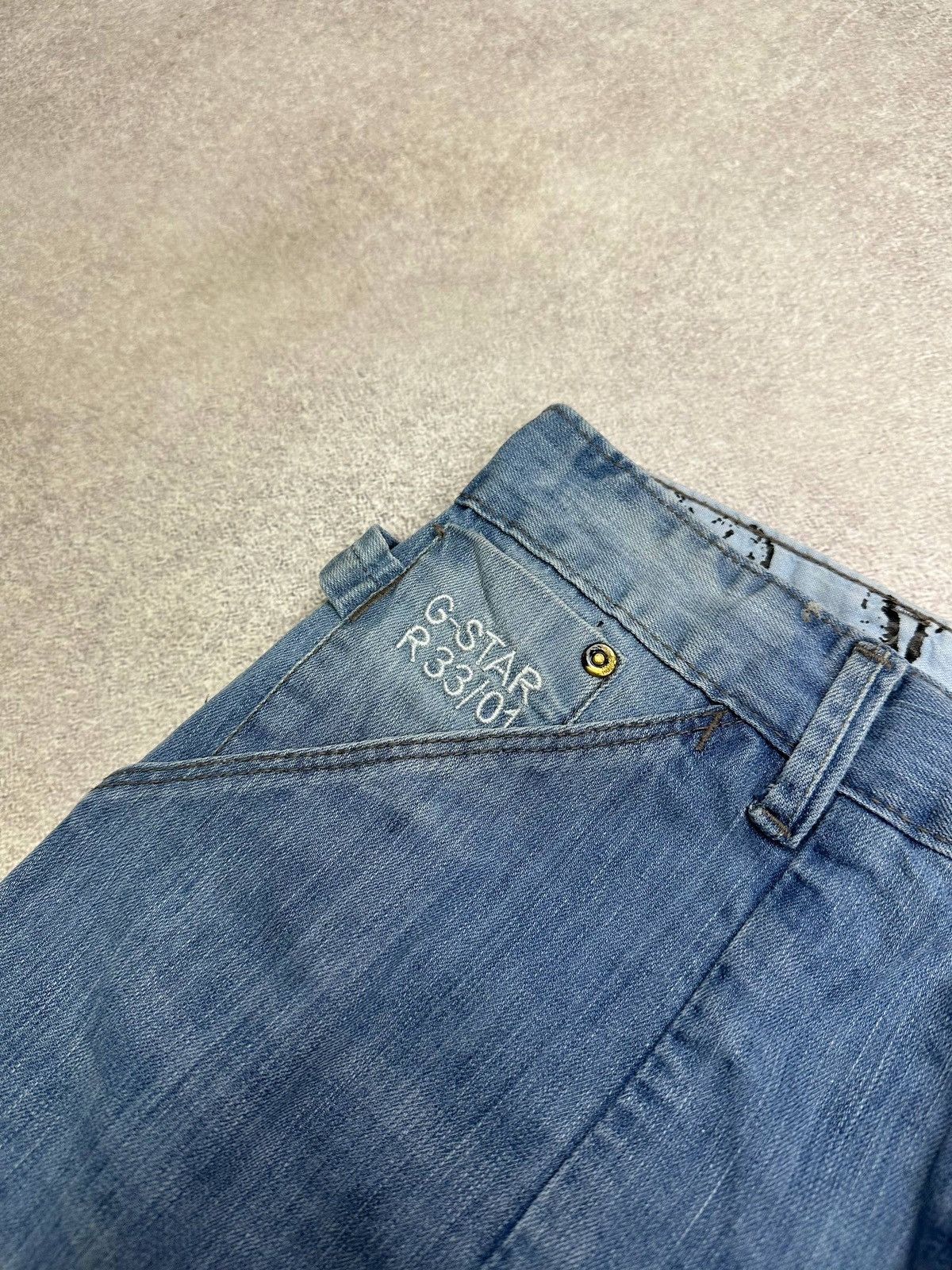G-Star Vintage G-star Raw Baggy Grunge Y2K Flared Wide Leg Jeans 32 Size US 32 / EU 48 - 7 Thumbnail