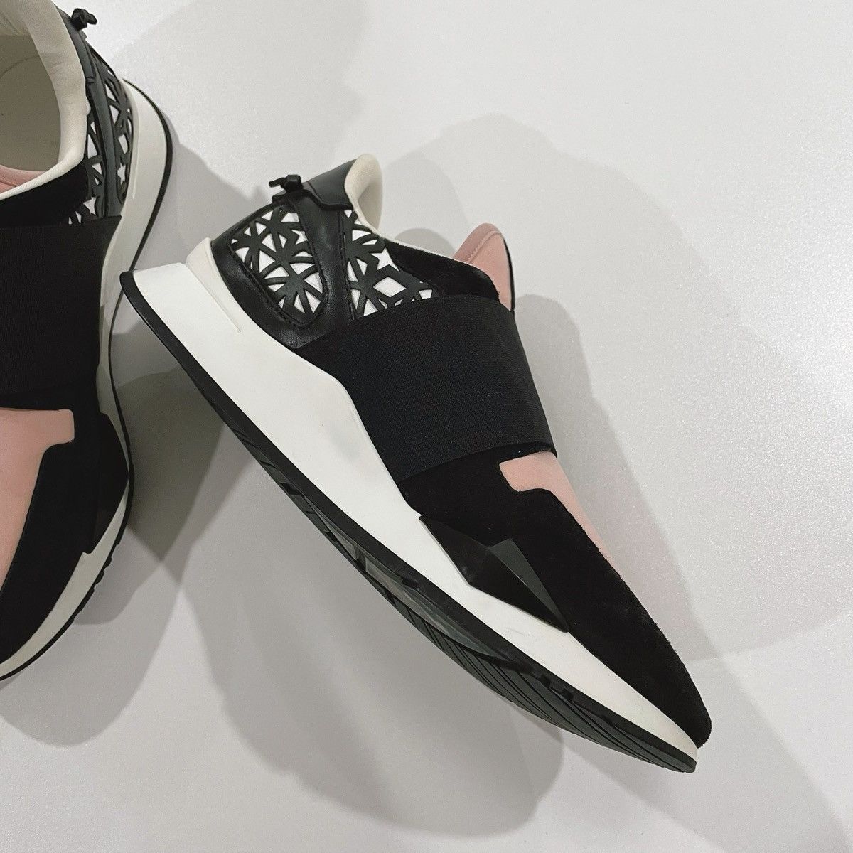 Givenchy Givenchy Multicolor Neoprene and Leather Runner Sneakers Size US 7.5 / IT 37.5 - 4 Thumbnail