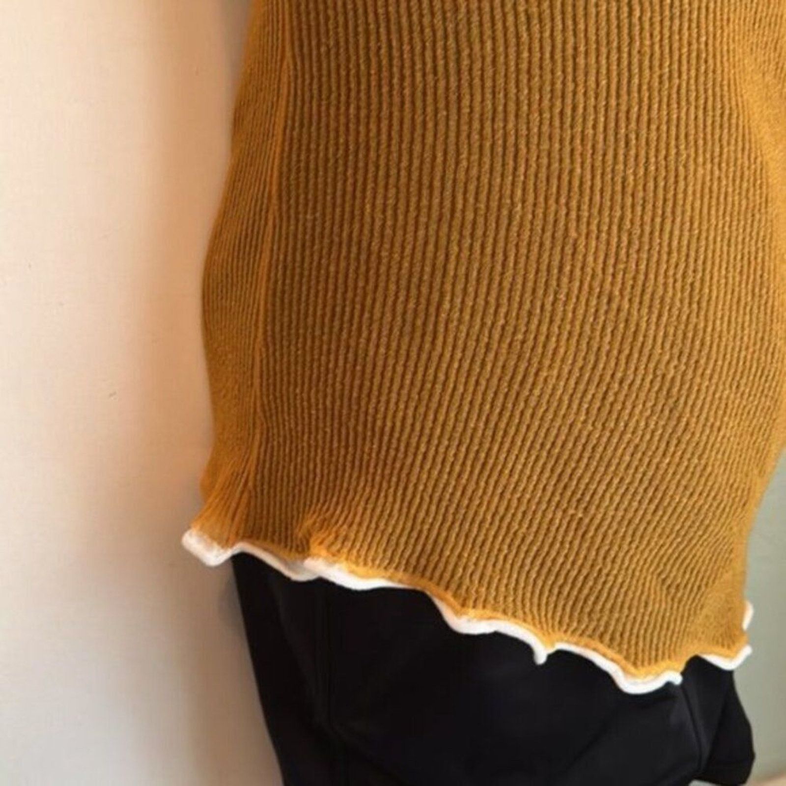 Acne Studios Acne orange asymmetrical sleeveless top S Size S / US 4 / IT 40 - 13 Thumbnail