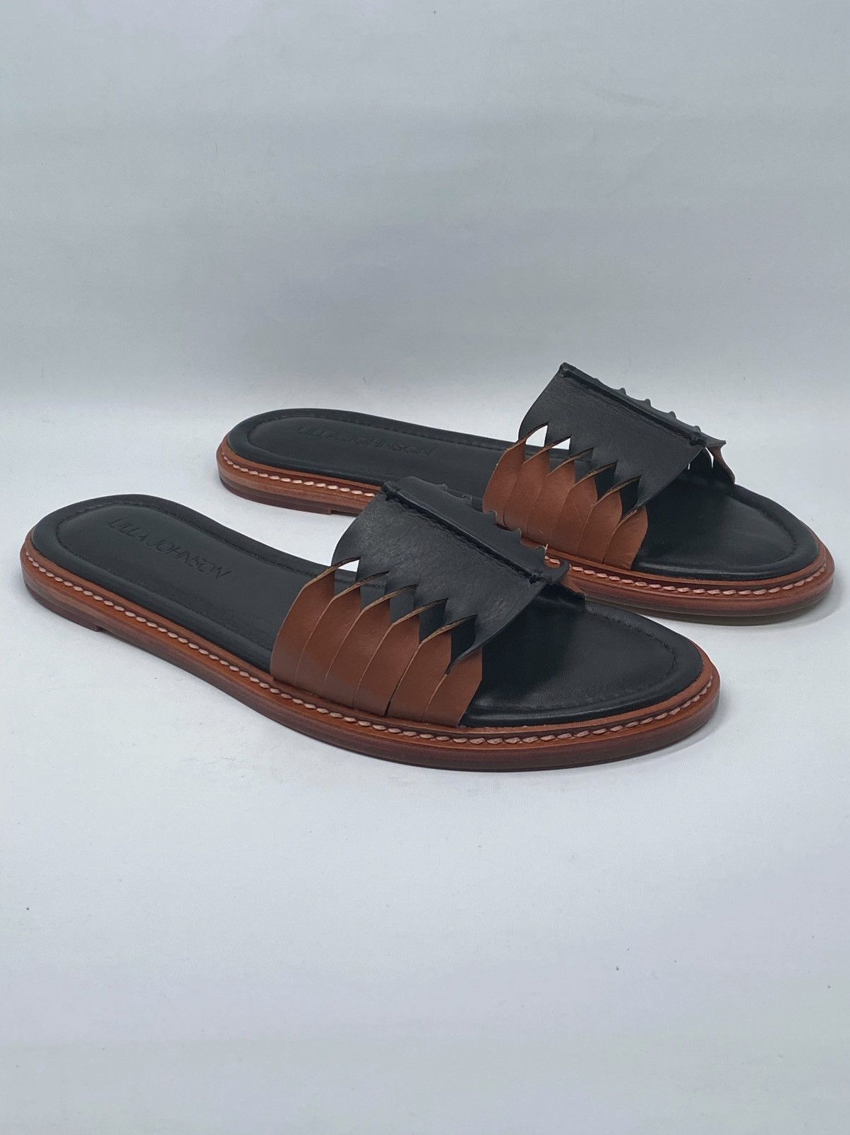 Ulla Johnson Ulla Johnson Ameya Twisted Contrast Slide Sandals size 39 Size US 9 / IT 39 - 3 Thumbnail