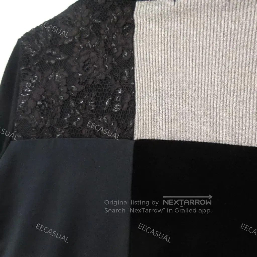 Comme des Garcons Color Block High Neck Long Sleeve Top. Size M / US 6-8 / IT 42-44 - 6 Thumbnail