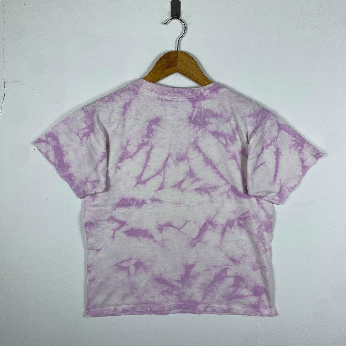 Vintage Vintage 90's MOSH BOARDING Graphic Tye Dye Women Tops Tee Size S / US 4 / IT 40 - 4 Thumbnail