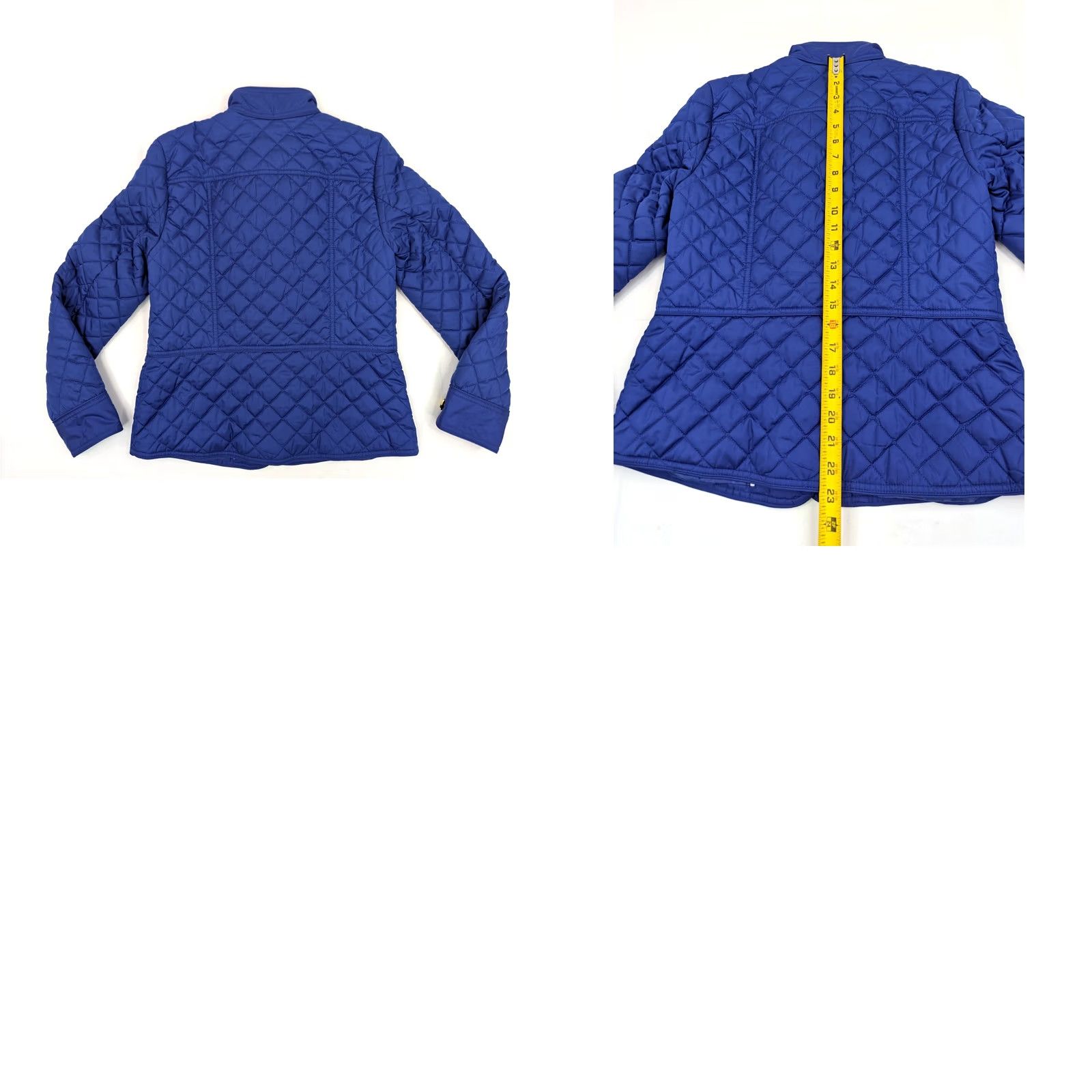 Charter Club Charter Club Quilted Lined Jacket Women S, Blue Lightweight Gold Buttons - EUC Size S / US 4 / IT 40 - 8 Thumbnail