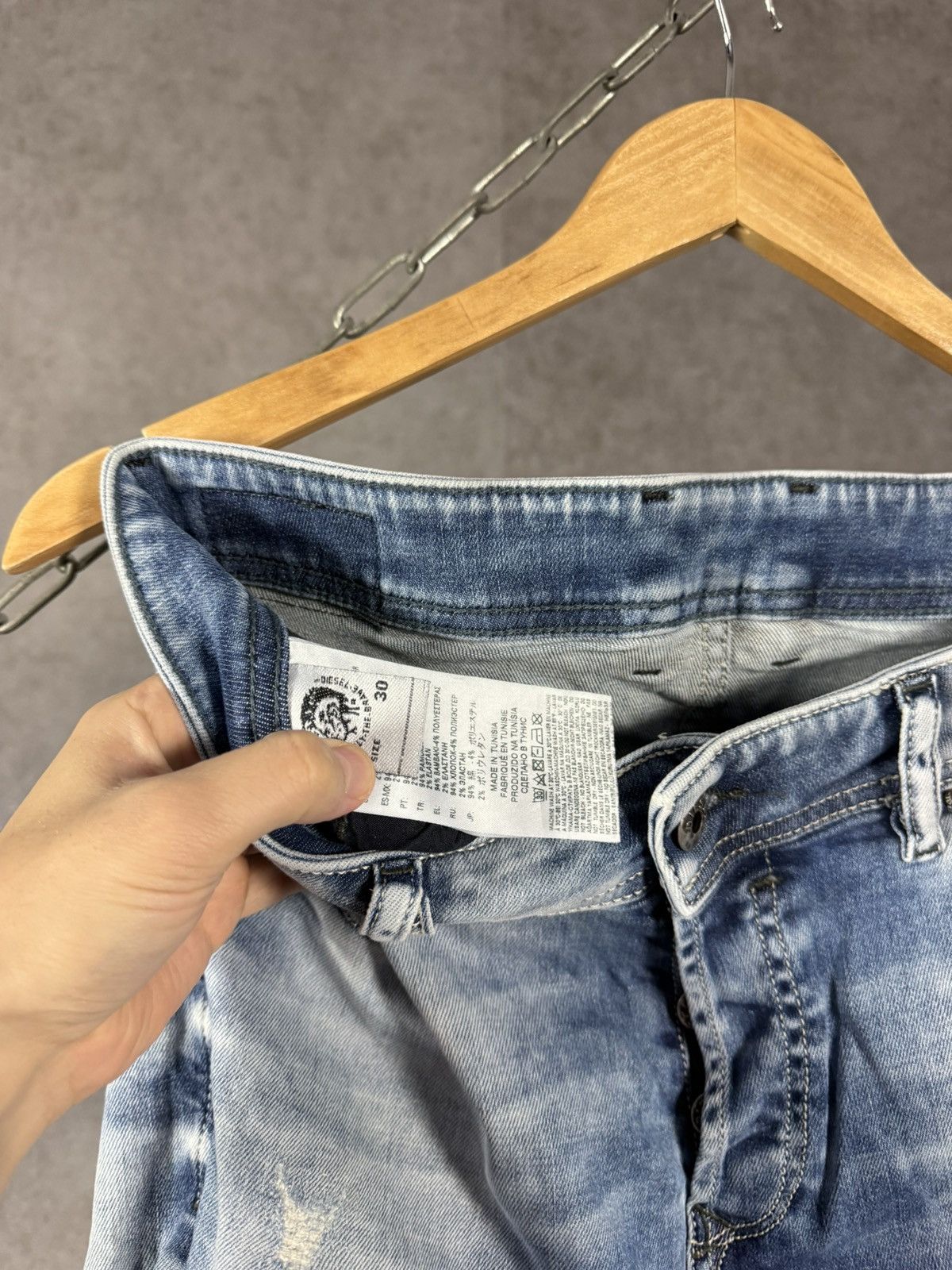 Diesel Diesel Troxer vintage designer distressed denim jeans Size US 30 / EU 46 - 7 Thumbnail