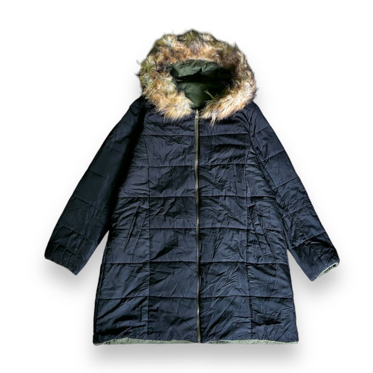 If Six Was Nine × Issey Miyake × Japanese Brand Isseymiyake fur jacket puffer reversible lgb style Size US L / EU 52-54 / 3 - 1 Thumbnail