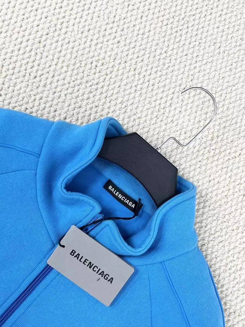 Balenciaga Balenciaga Blue embroidered monogrammed logo bunting half- Size US S / EU 44-46 / 1 - 3 Thumbnail