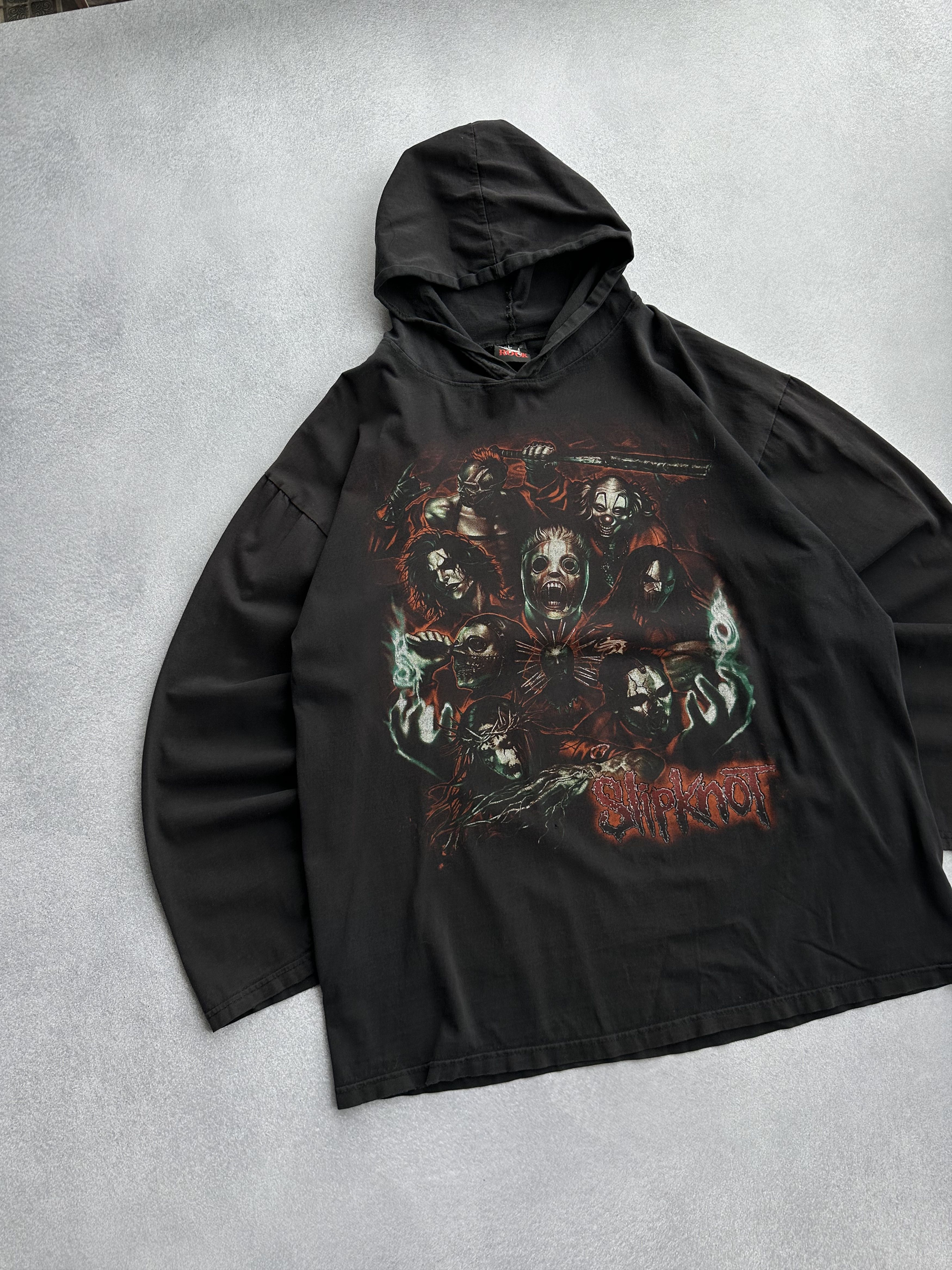 Band Tees × Vintage Vintage Slipknot Rock Band Light Hoodie Size US XL / EU 56 / 4 - 3 Thumbnail