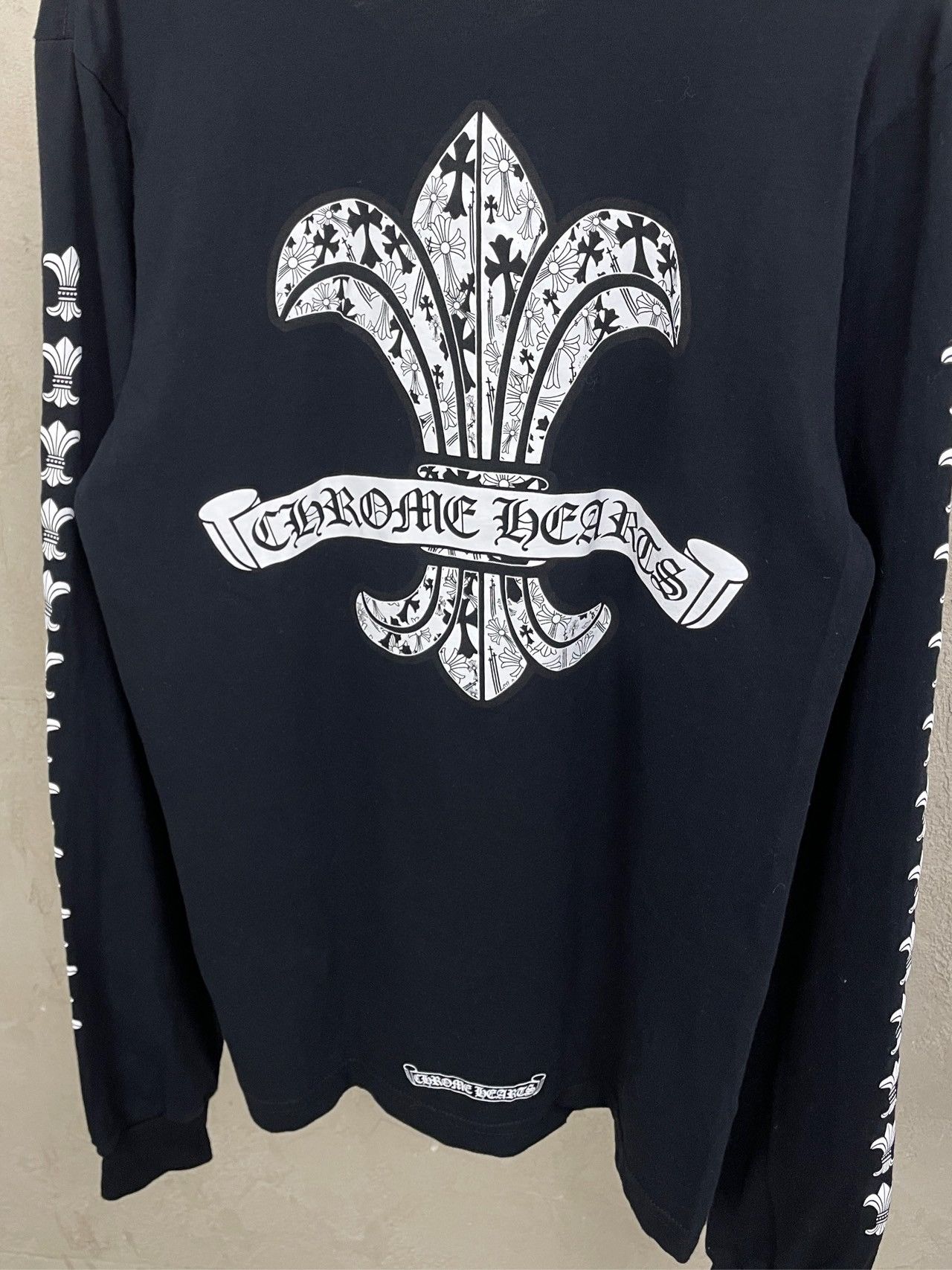 chrome hearts Scout flower Scroll long sleeve tee