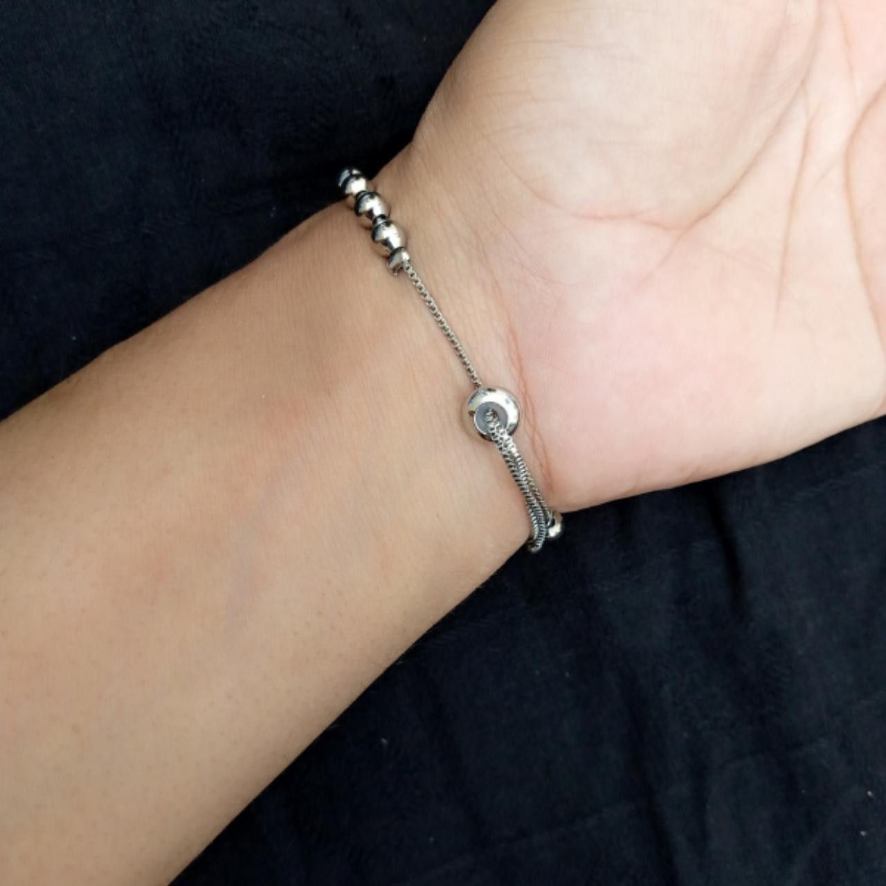 Other Retro Silver Color Metal Bracelet Size ONE SIZE - 2 Thumbnail