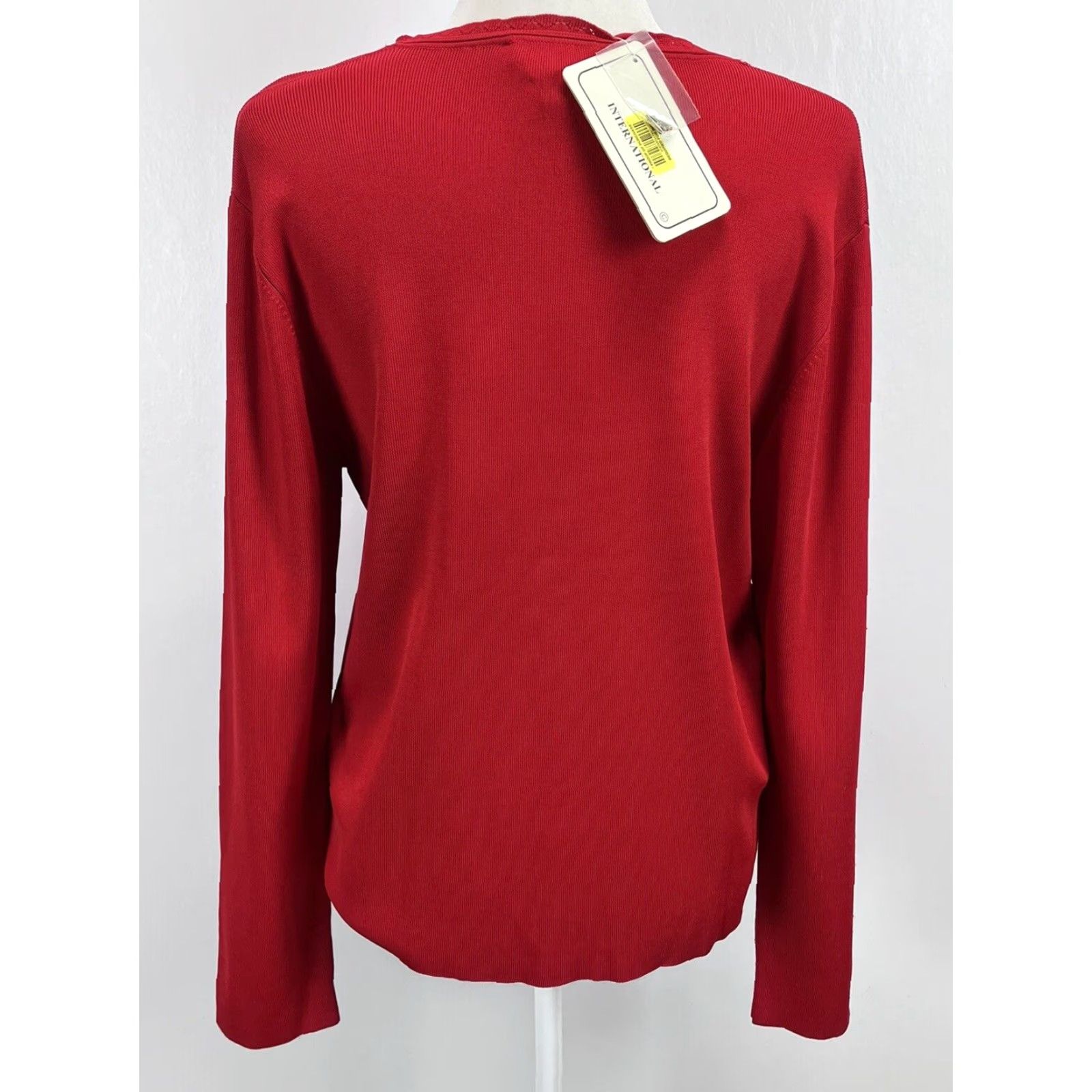 Vintage VINTAGE Lisa International Christmas Sweater Women's Red Beaded XL Pullover Knit Size XL / US 12-14 / IT 48-50 - 3 Thumbnail