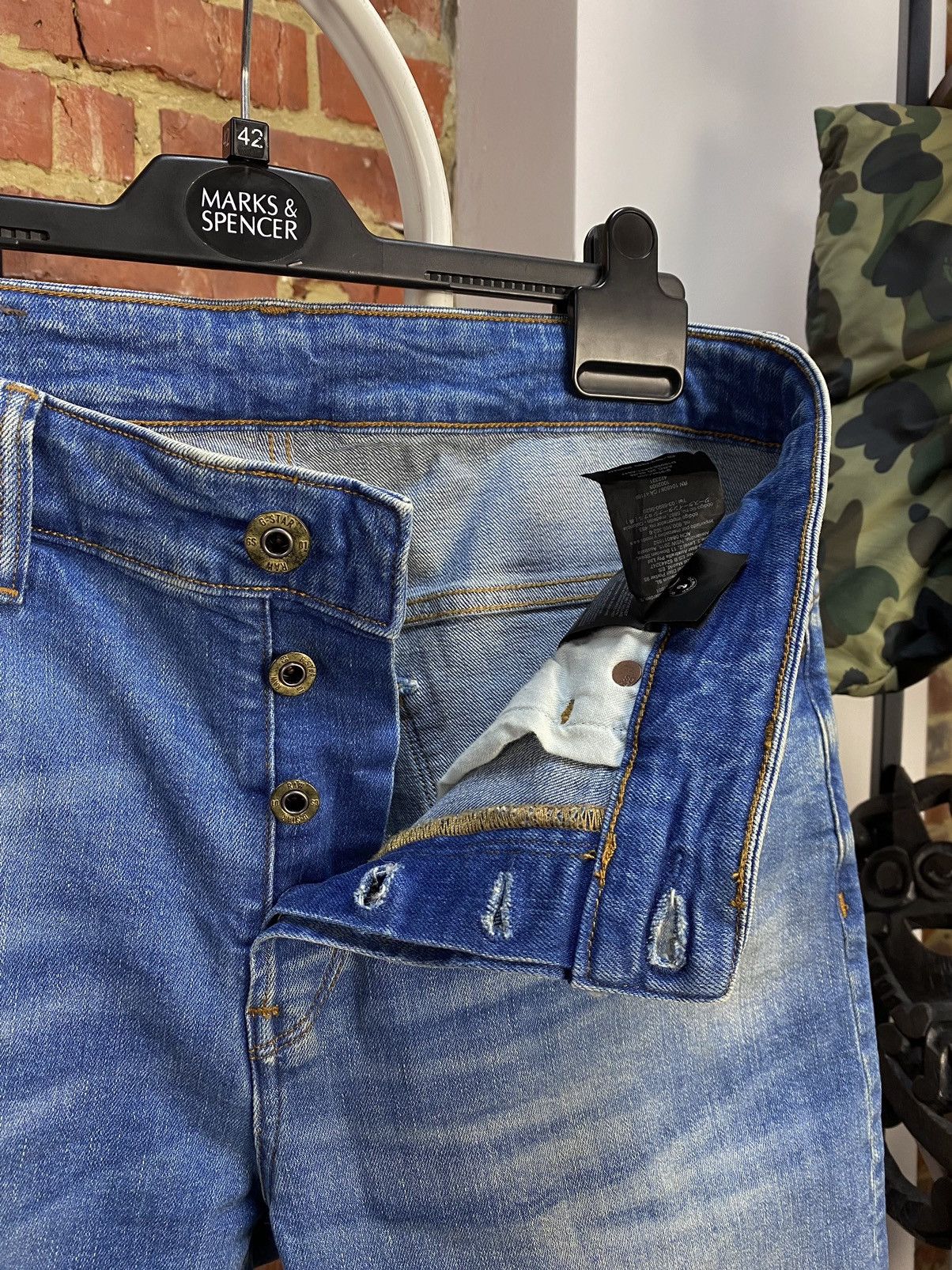 G-Star G-Star Raw Arc 3D Slim Blue Jeans Size US 31 - 13 Thumbnail